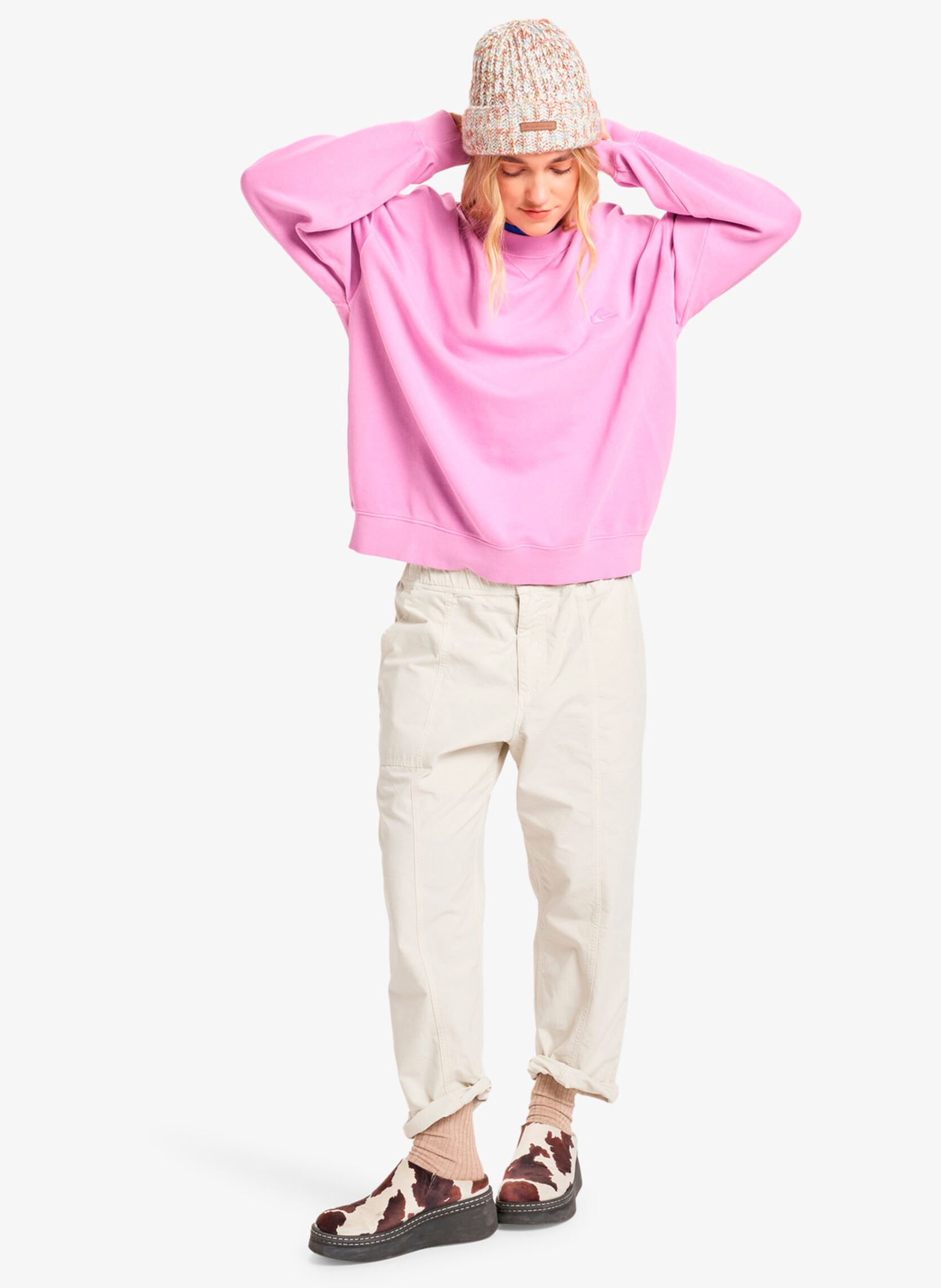 Sweatshirts Essential Crew femme rose Quiksilver Sweatshirts Essential Crew femme rose Violet