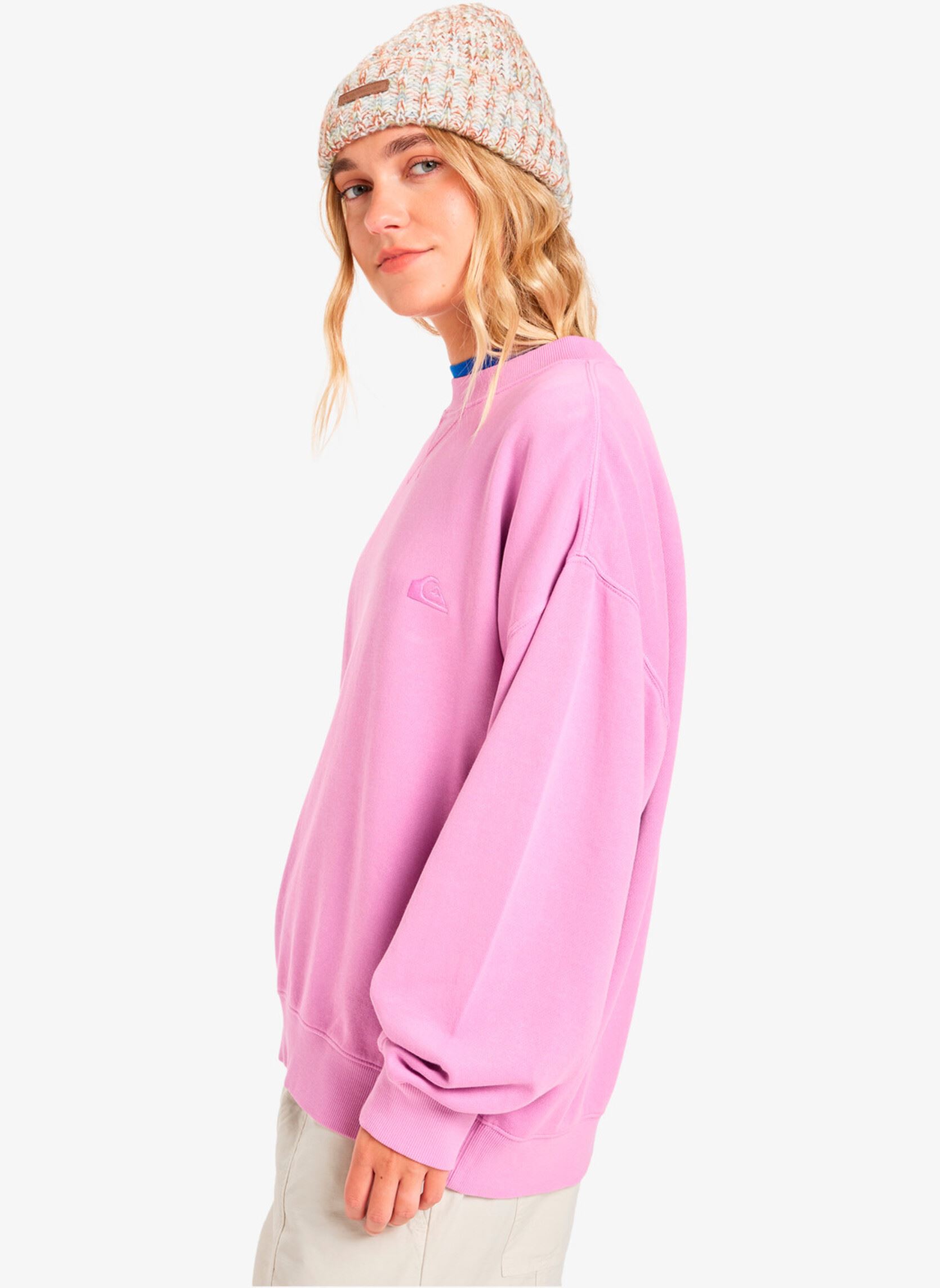 Sweatshirts Essential Crew femme rose Quiksilver Sweatshirts Essential Crew femme rose Violet