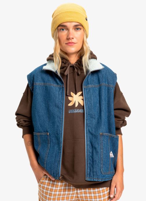 Quiksilver Vestes sans manches Road By Night Lined femme bleu