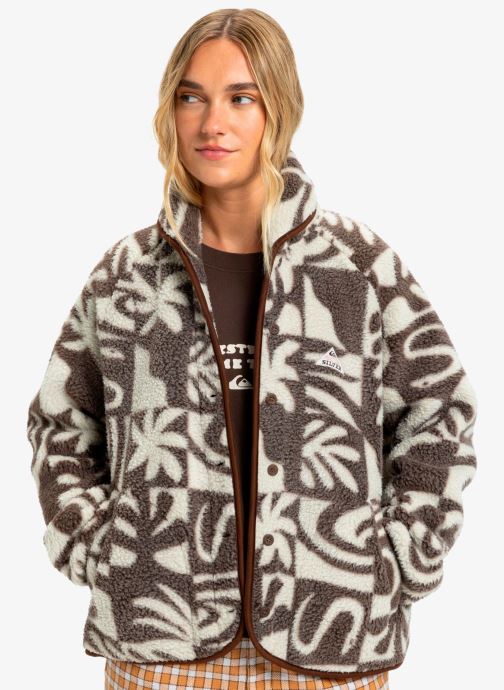 Quiksilver Pulls polaire Chalok Sherpa femme marron