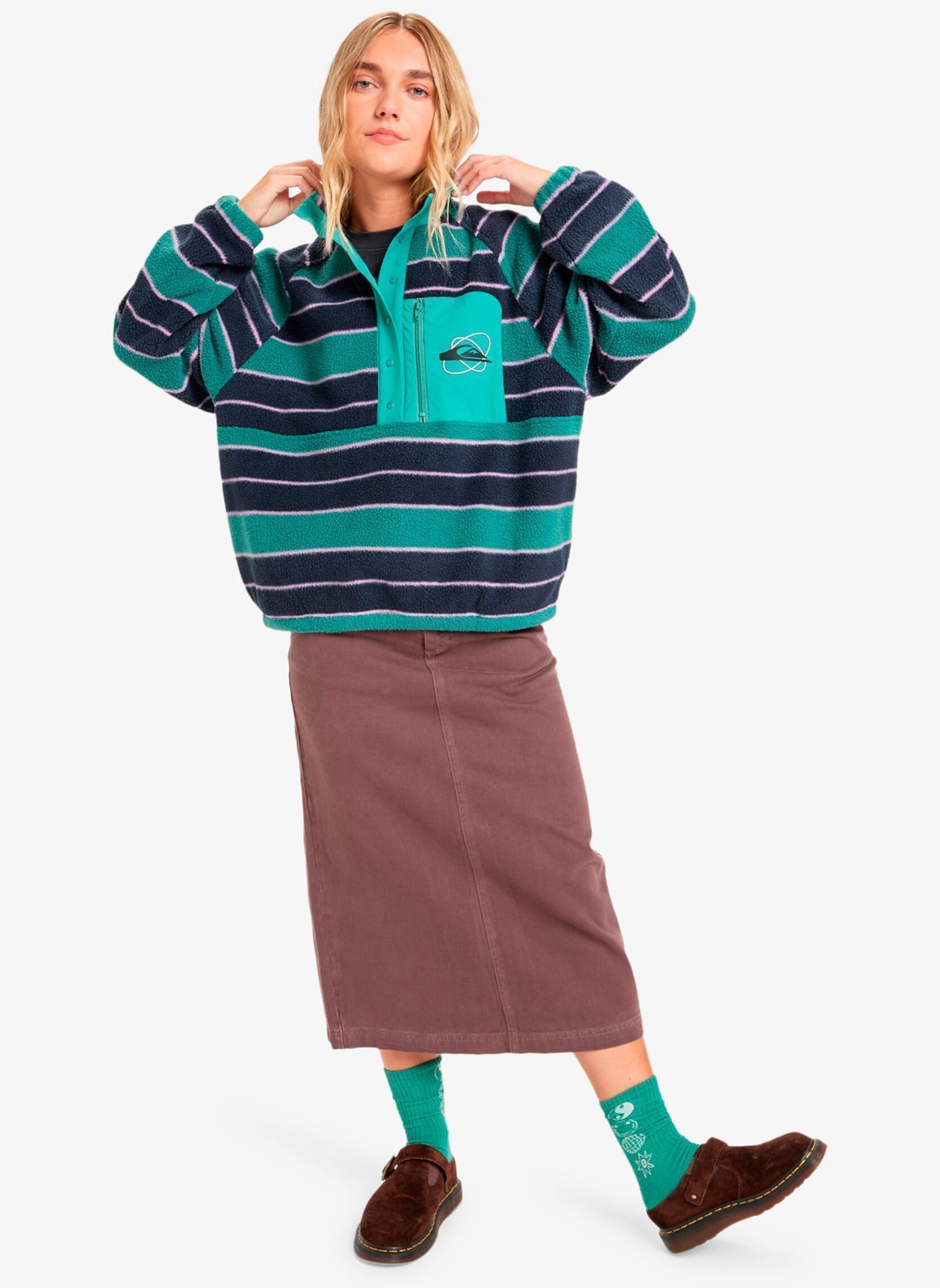 Pulls polaire Renek Hz femme multicolore Quiksilver Pulls polaire Renek Hz femme multicolore DEEP SEA STRP RENEK