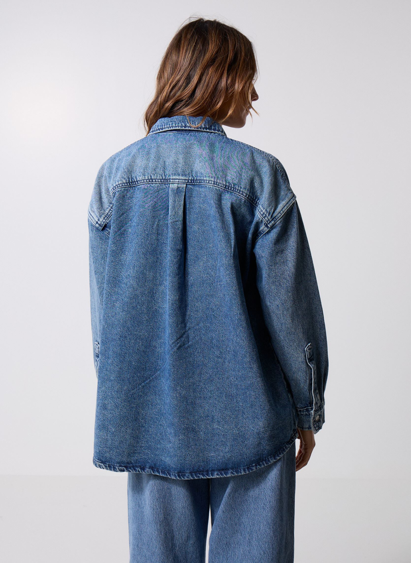 Chemises manches longues Rahmat Overshirt femme bleu Quiksilver Chemises manches longues Rahmat Overshirt femme bleu Medium Blue