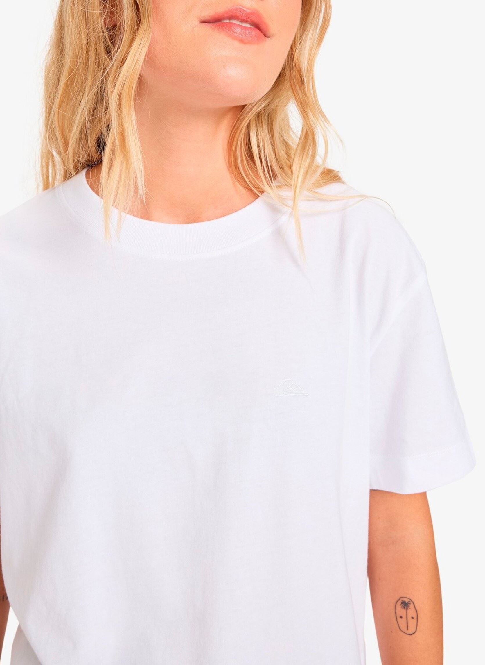 Tee-shirts manches courtes Essential Ss Tee femme blanc Quiksilver Tee-shirts manches courtes Essential Ss Tee femme blanc White
