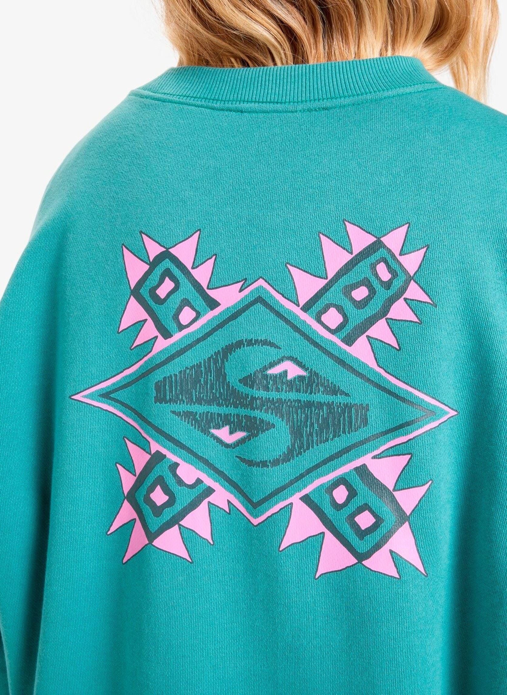 Sweatshirts Standard Crew femme bleu Quiksilver Sweatshirts Standard Crew femme bleu Deep sea