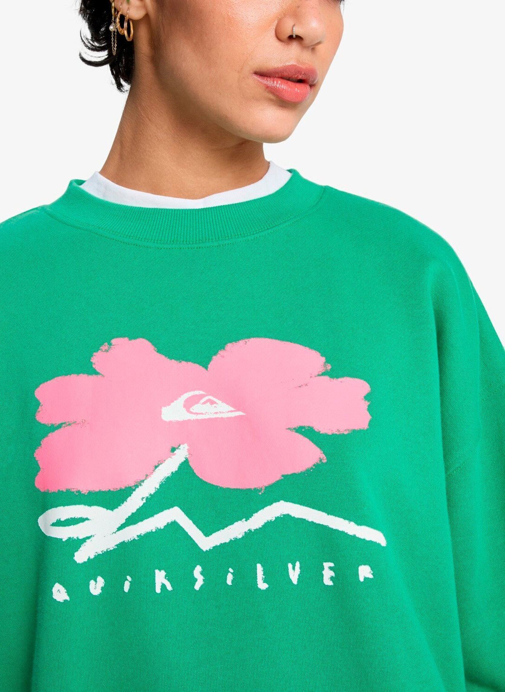 Sweatshirts Standard Crew damen grün Quiksilver Sweatshirts Standard Crew damen grün Leprechaun