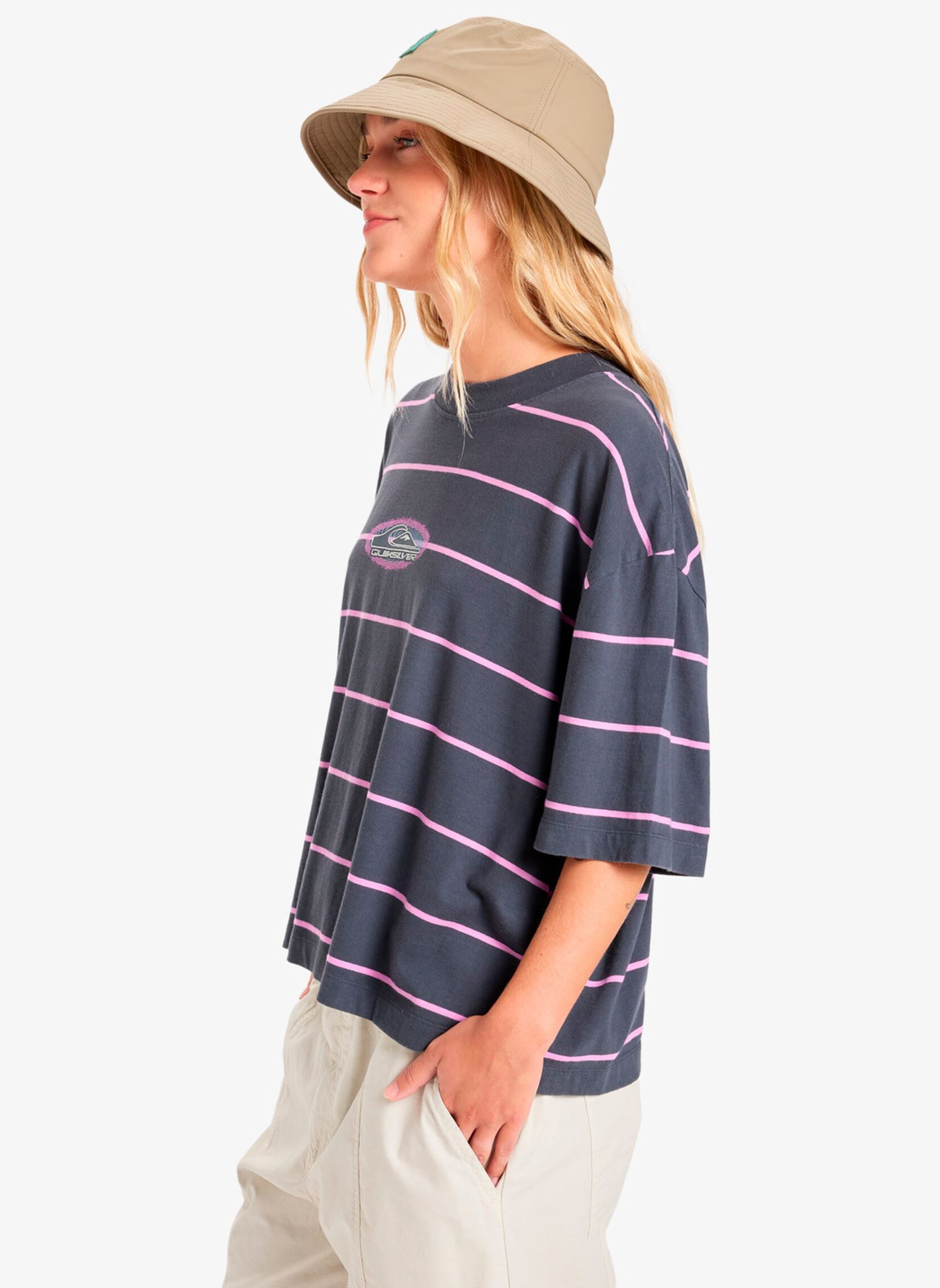 T-shirts met korte mouwen Stripart Ss Tee dames blauw Quiksilver T-shirts met korte mouwen Stripart Ss Tee dames blauw India Ink Stripe