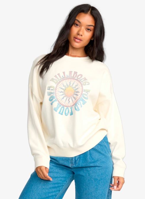 Billabong Sweater Echo Crew Flc dames wit
