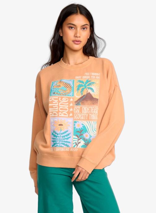 Billabong Sweater Echo Crew Flc dames oranje