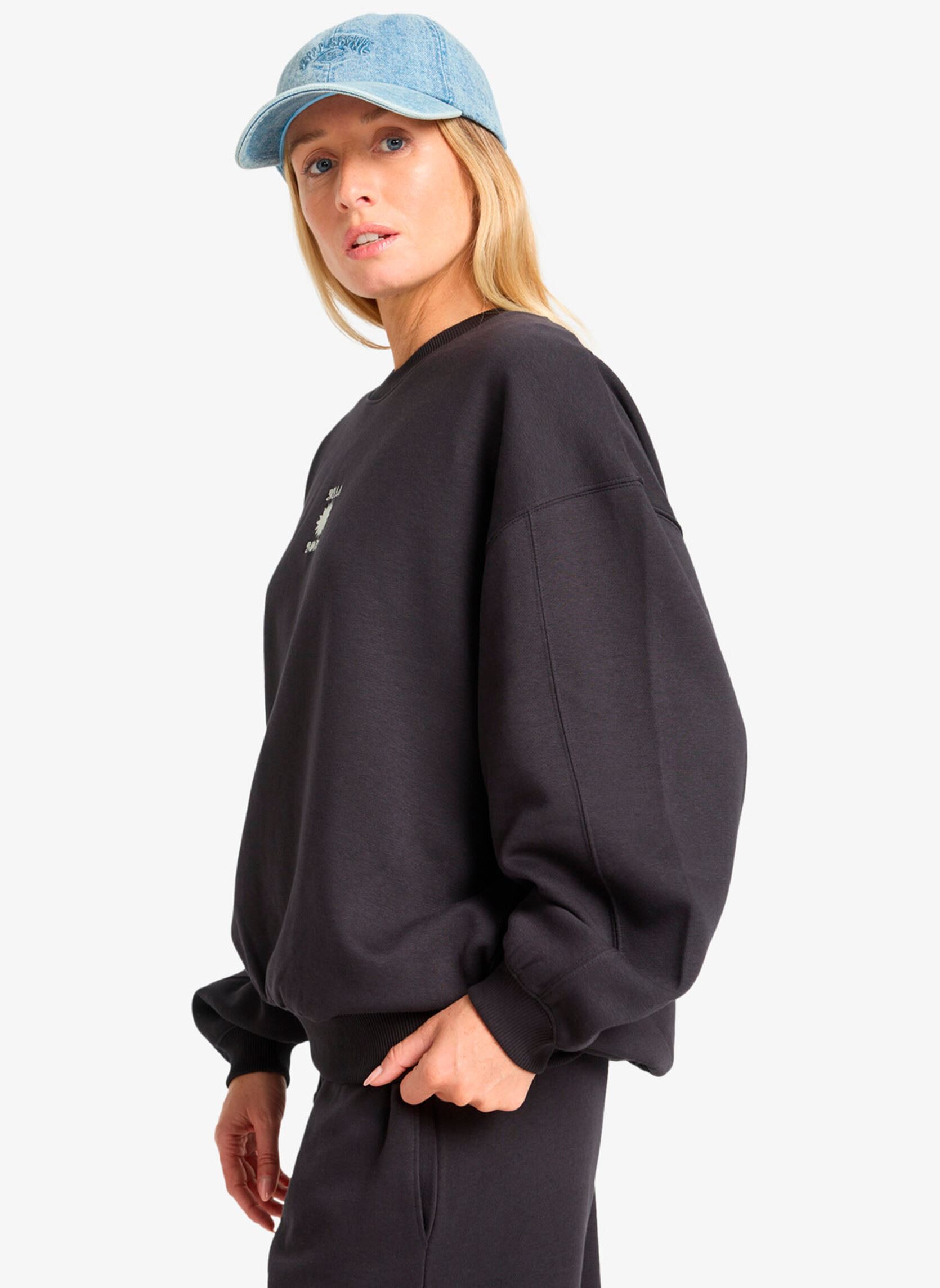 Sweater So Sunny Kendal Crew dames zwart Billabong Sweater So Sunny Kendal Crew dames zwart BLACK PEBBLE