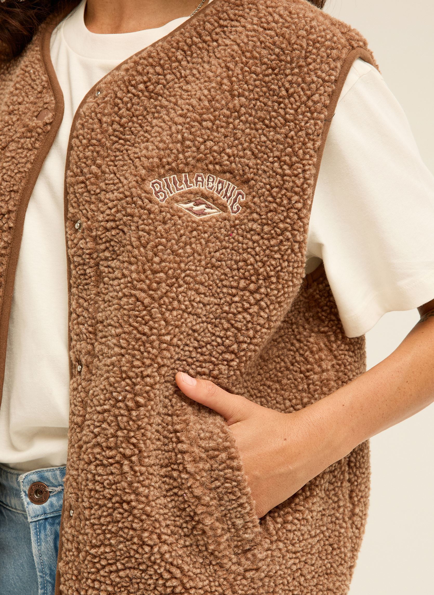 Westen Be Happy Vest damen braun Billabong Westen Be Happy Vest damen braun BROWNSTONE