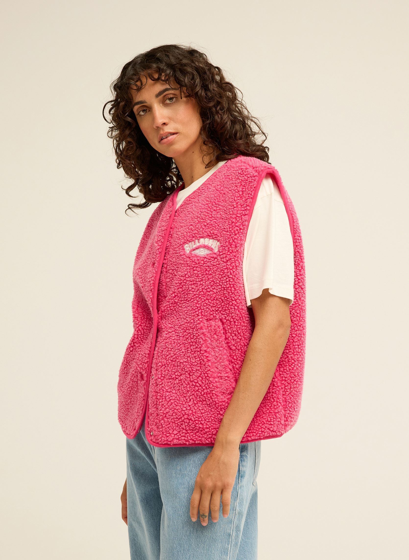 Westen Be Happy Vest damen rosa Billabong Westen Be Happy Vest damen rosa PARADISE PINK