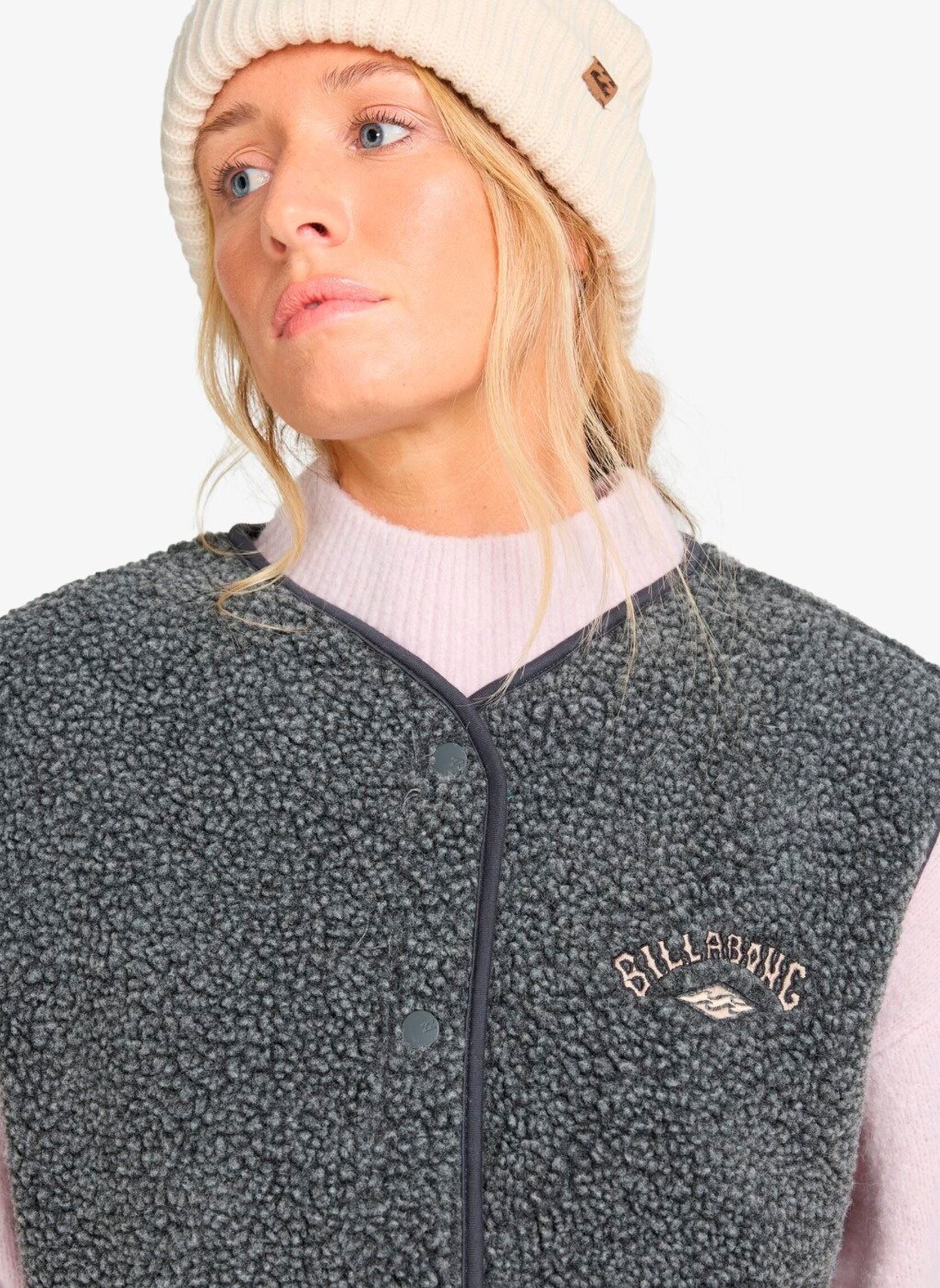 Westen Be Happy Vest damen grau Billabong Westen Be Happy Vest damen grau BLACK SANDS