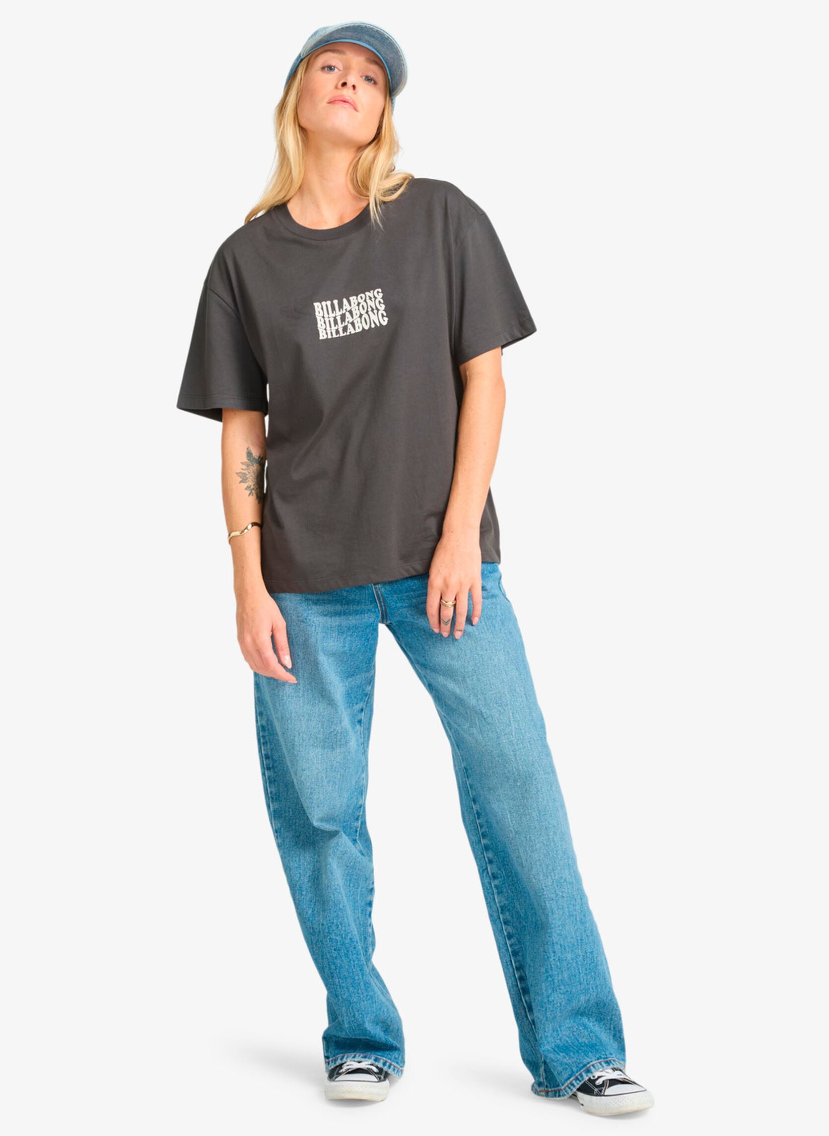 Kurzarm-T-Shirts In The Beyond damen schwarz Billabong Kurzarm-T-Shirts In The Beyond damen schwarz Off black