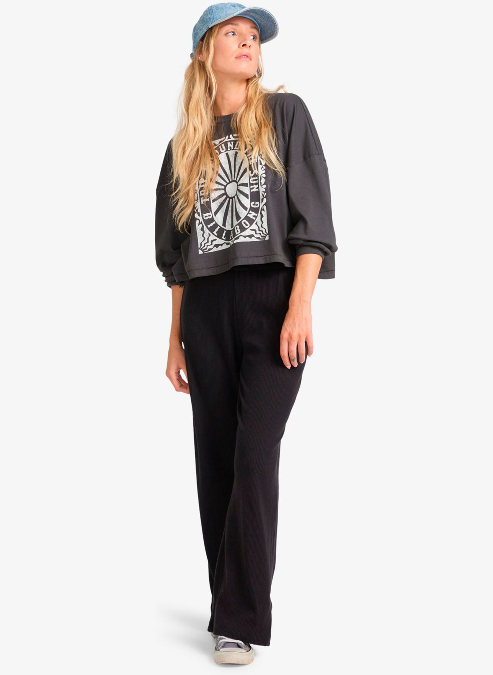 Langarm-T-Shirts Trip Around damen schwarz Billabong Langarm-T-Shirts Trip Around damen schwarz OFF BLACK