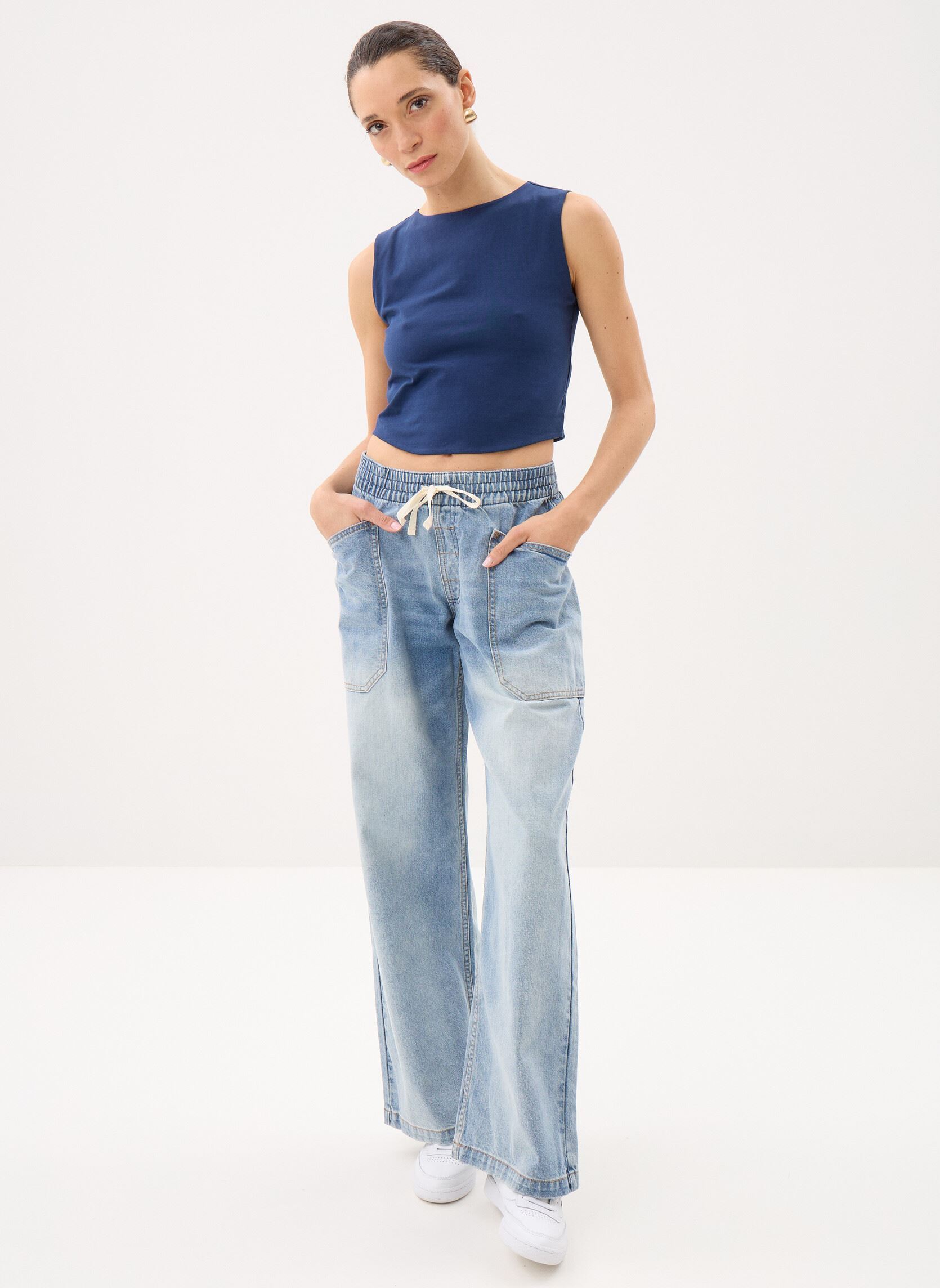 Wijde jeans / Flared Jeans Zonte E Waist Dnm Pnt dames blauw Billabong Wijde jeans / Flared Jeans Zonte E Waist Dnm Pnt dames blauw SHADED WASH
