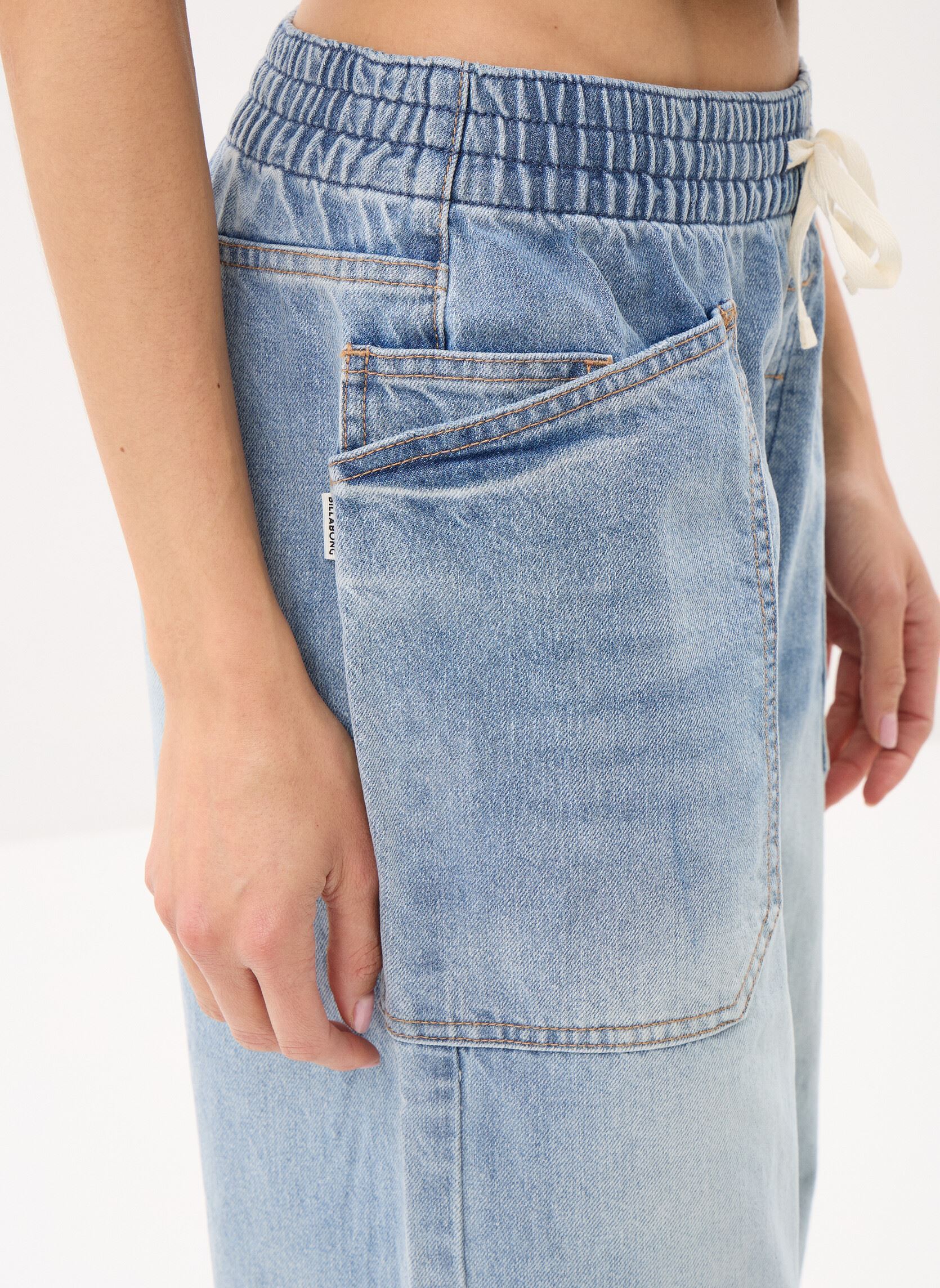 Wijde jeans / Flared Jeans Zonte E Waist Dnm Pnt dames blauw Billabong Wijde jeans / Flared Jeans Zonte E Waist Dnm Pnt dames blauw SHADED WASH