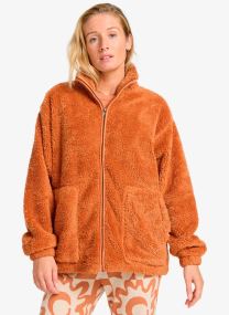 Fleece truien Bring The Sun dames bruin