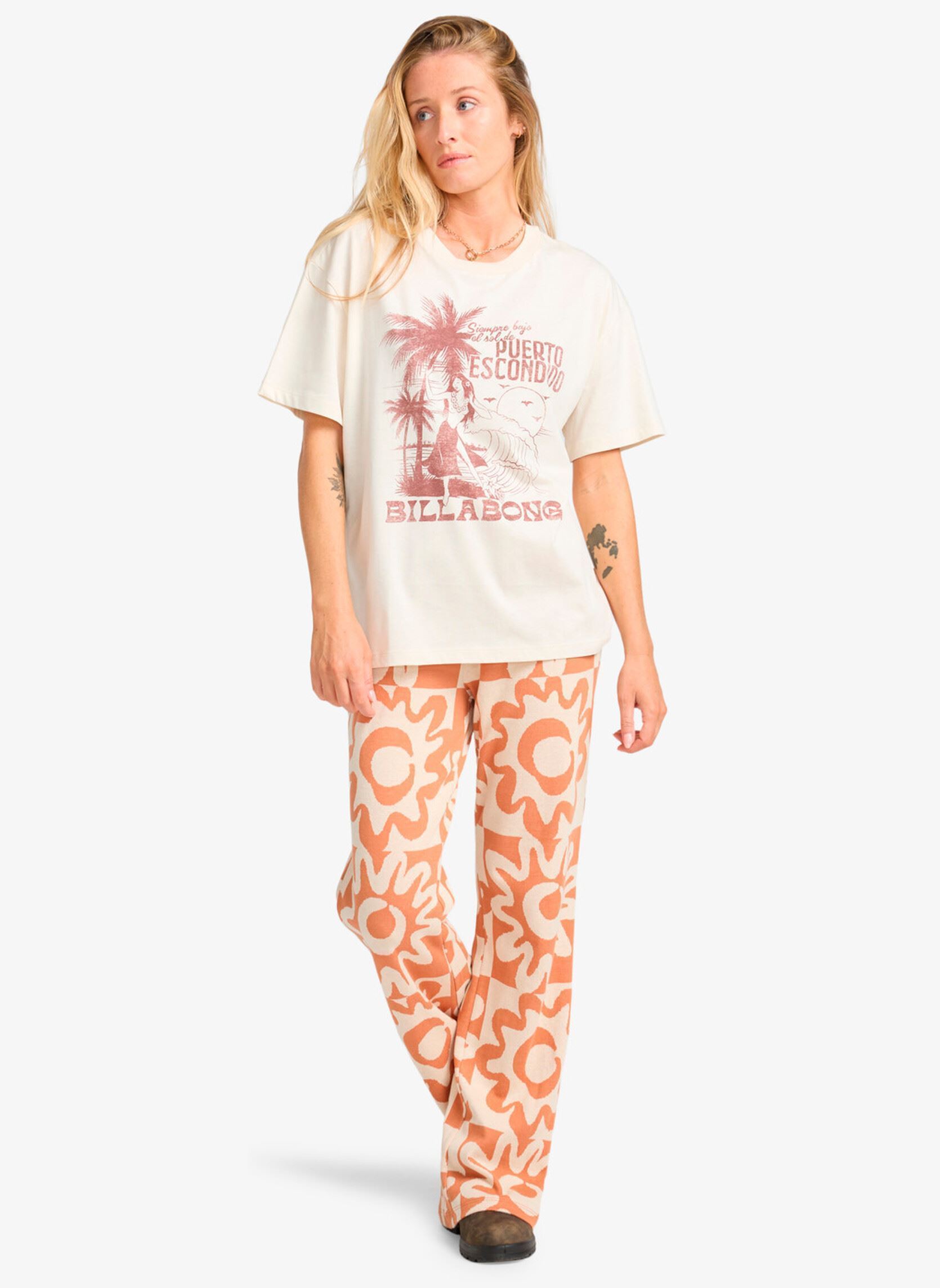 T-shirts met korte mouwen Oriana dames wit Billabong T-shirts met korte mouwen Oriana dames wit WHITECAP