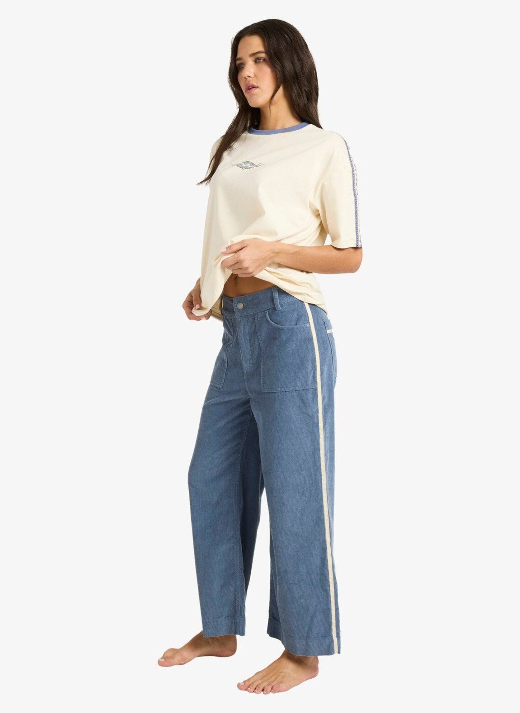 Weite Hosen Sea Tone Pant damen blau Billabong Weite Hosen Sea Tone Pant damen blau STONE BLUE
