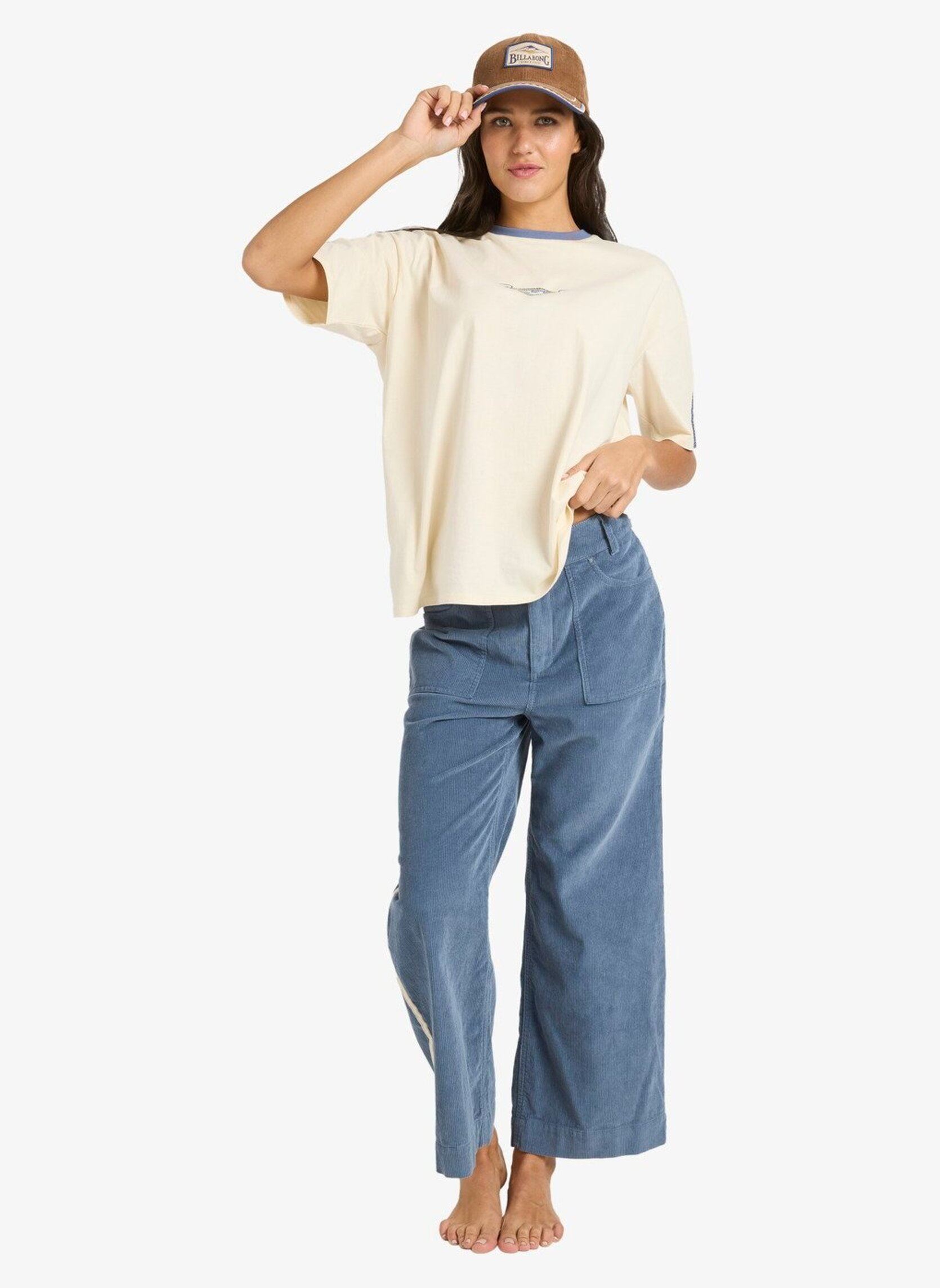 Weite Hosen Sea Tone Pant damen blau Billabong Weite Hosen Sea Tone Pant damen blau STONE BLUE