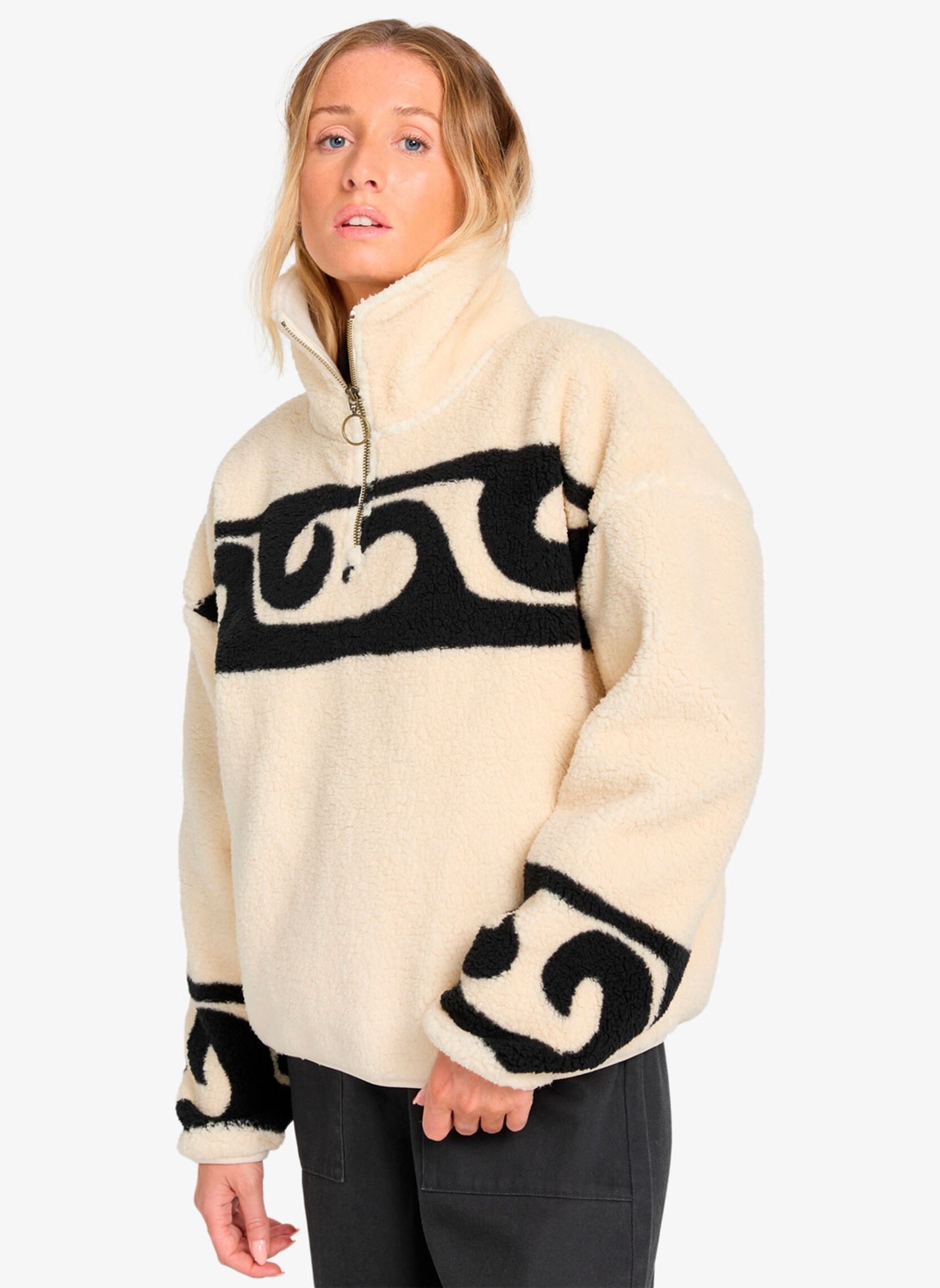 Fleece-Pullover Dont You damen weiß Billabong Fleece-Pullover Dont You damen weiß WHITECAP