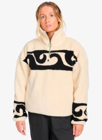 Fleece-Pullover Dont You damen weiß