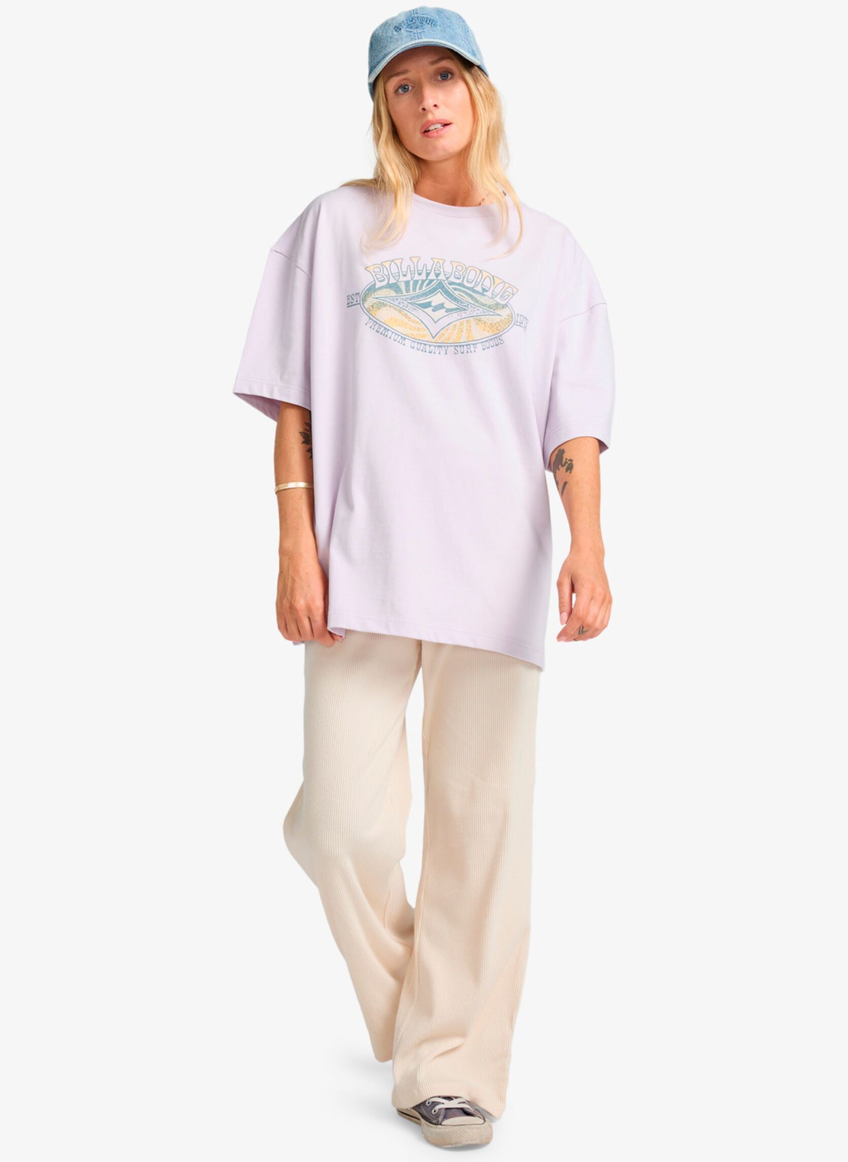 Tee-shirts manches courtes Quality Surf femme violet Billabong Tee-shirts manches courtes Quality Surf femme violet VIOLET ICE