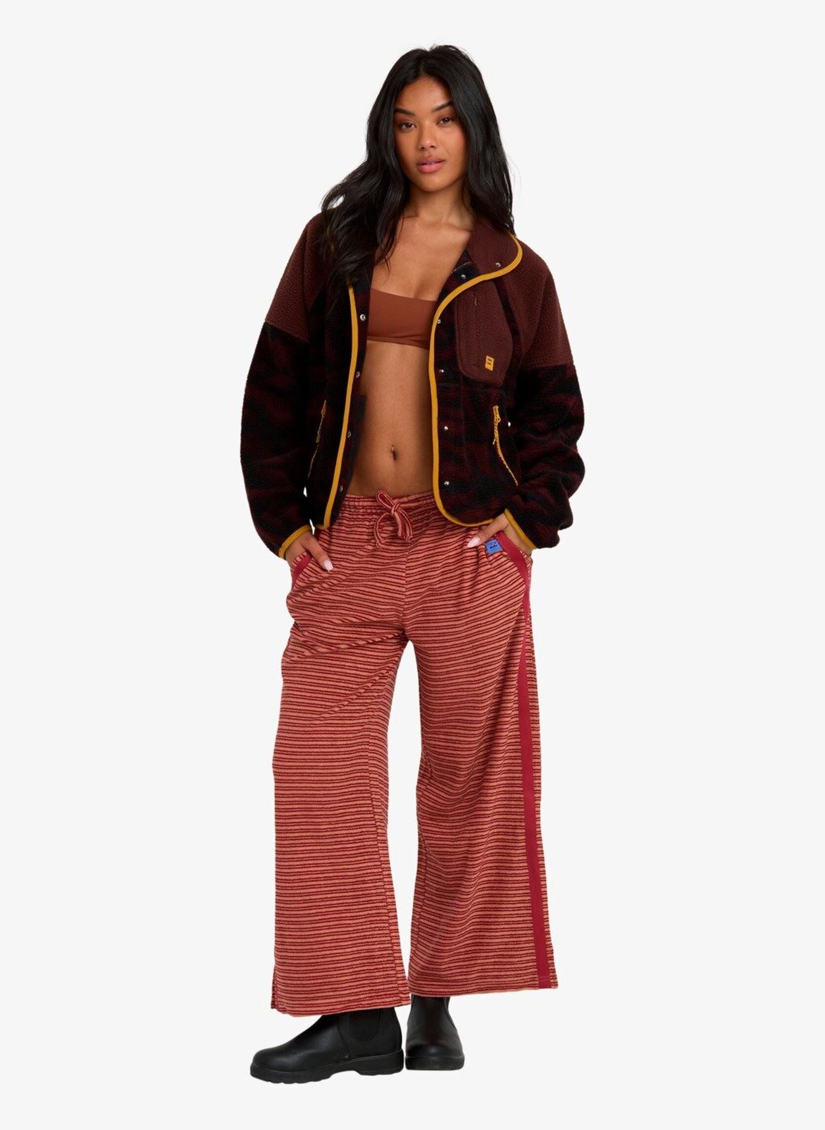 Jacken Popoyo Snap Up Flc Jacket damen braun Billabong Jacken Popoyo Snap Up Flc Jacket damen braun TEAK