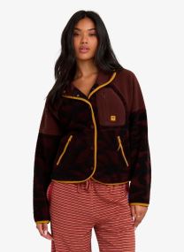 Jacken Popoyo Snap Up Flc Jacket damen braun