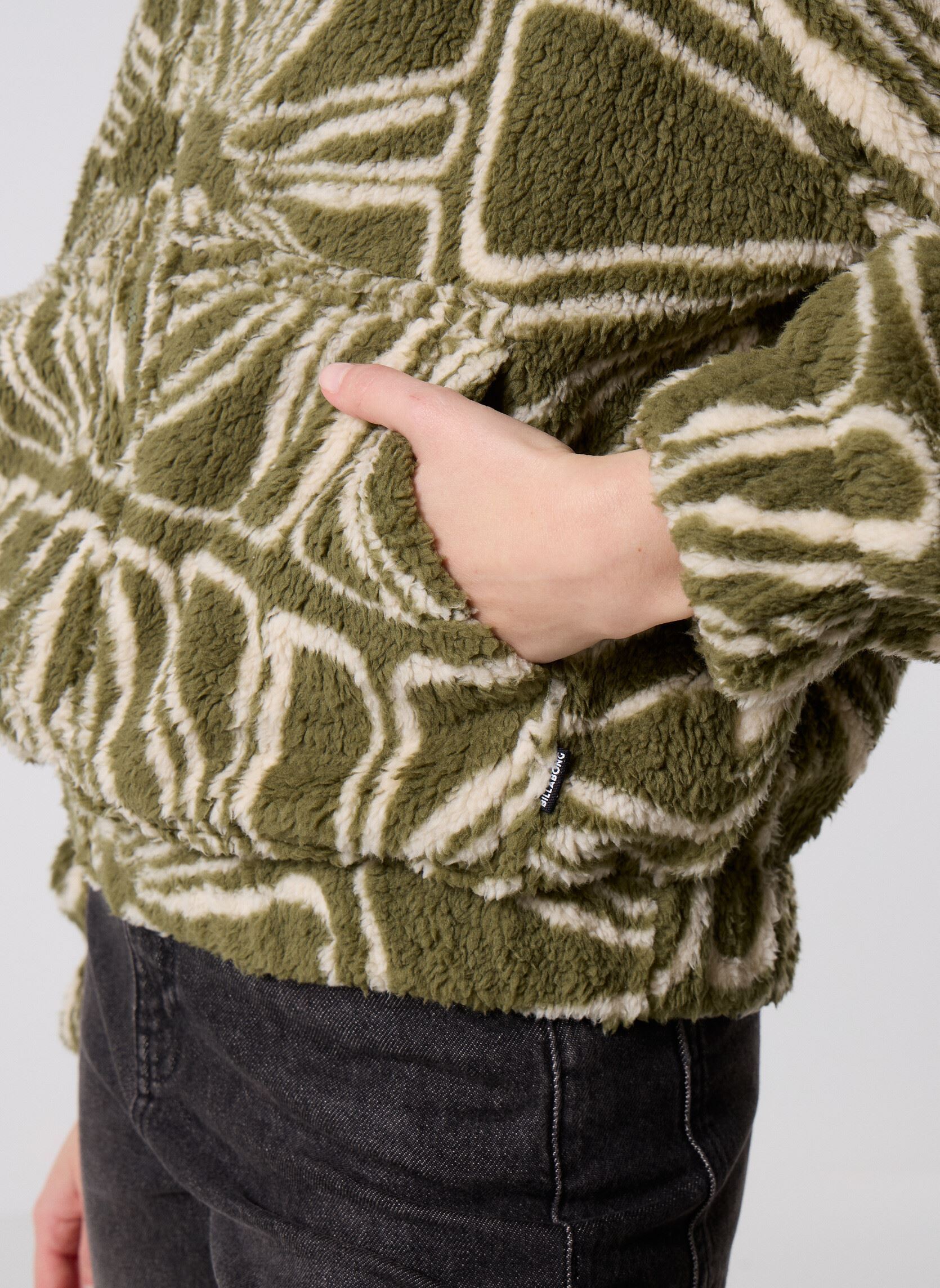 Pulls polaire First Light Sherpa Cf Zip femme vert Billabong Pulls polaire First Light Sherpa Cf Zip femme vert MARTINI OLIVE