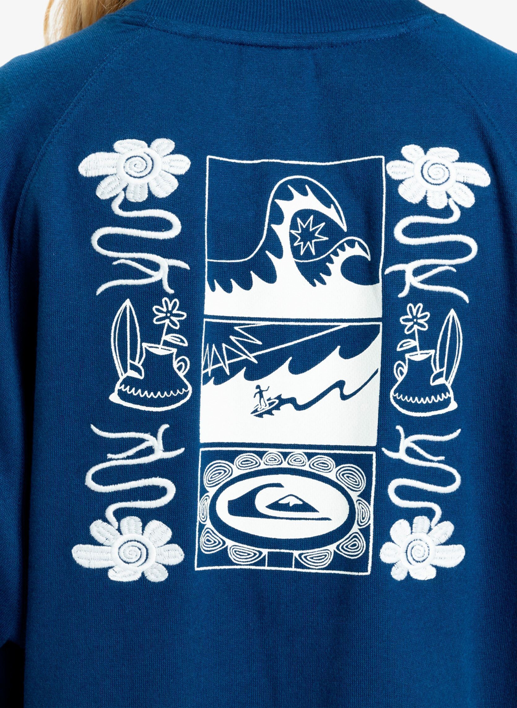 Sweater Graphic Crew dames blauw Quiksilver Sweater Graphic Crew dames blauw Estate blue