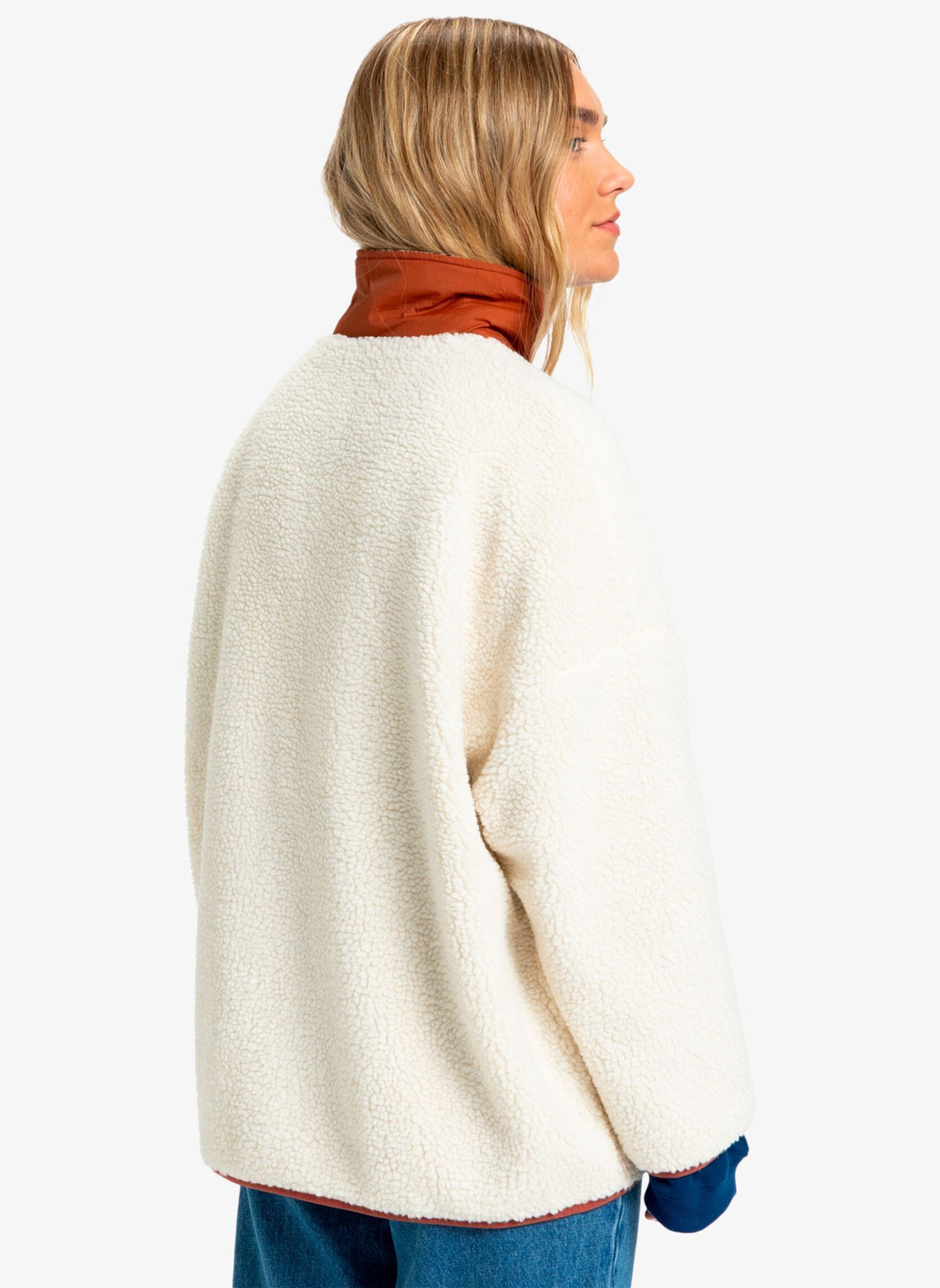 Vestes polaires Minto Sherpa femme blanc Quiksilver Vestes polaires Minto Sherpa femme blanc Snow white