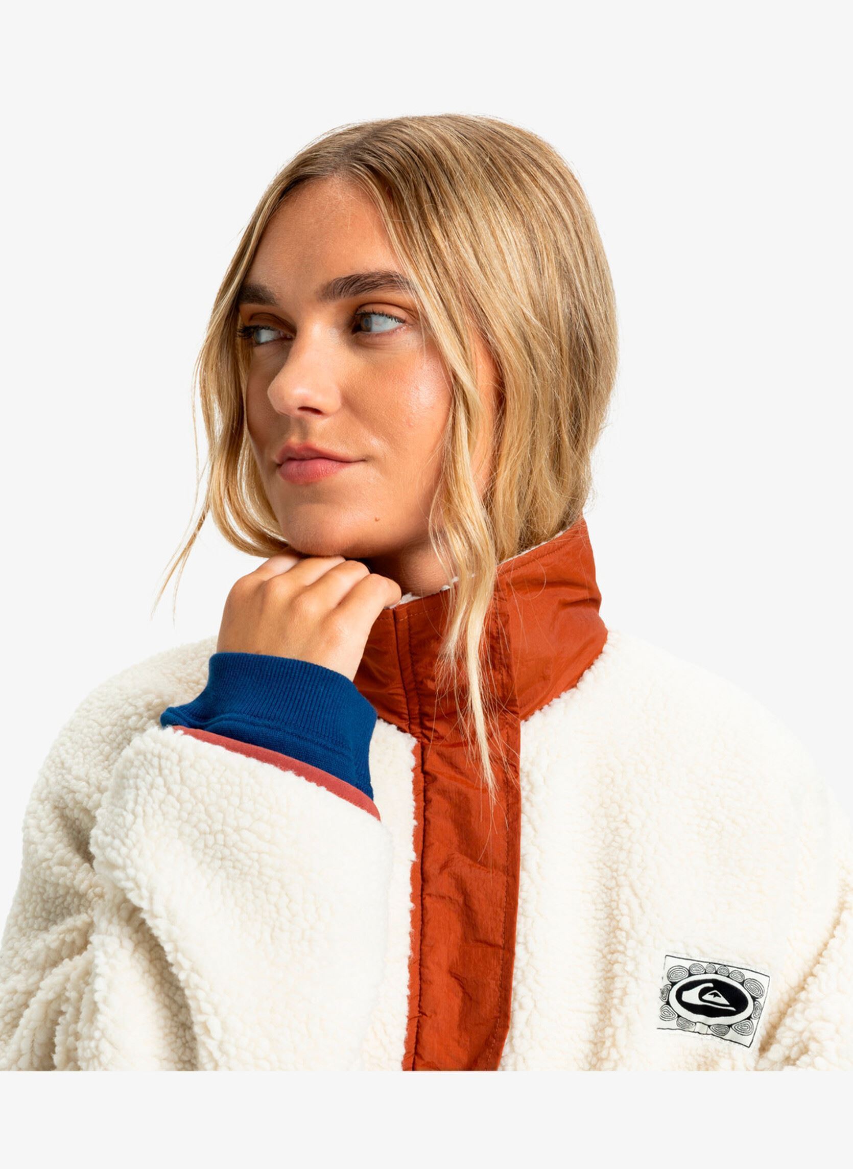 Vestes polaires Minto Sherpa femme blanc Quiksilver Vestes polaires Minto Sherpa femme blanc Snow white