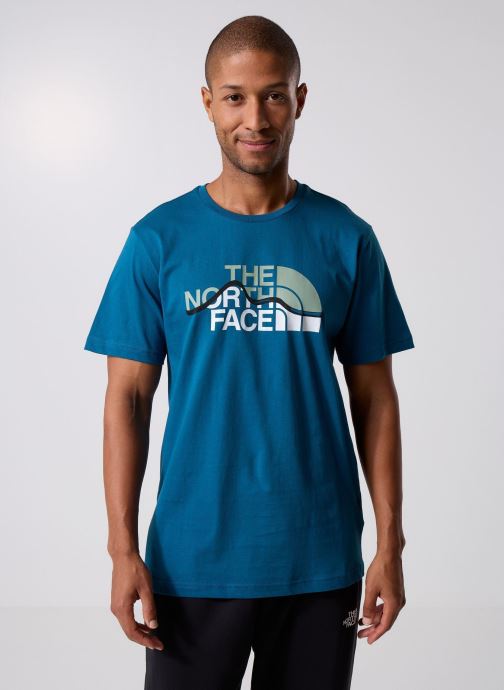 The North Face Tee-shirts manches courtes M Ss Mountain Line Tee homme bleu