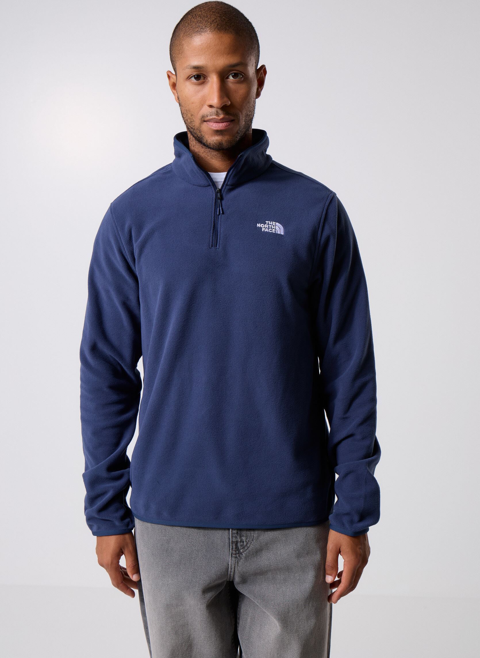 Sweat shirt The North Face NF0A8D0Q GLCR FLC 14 ZIP JK31 IT - vue 4