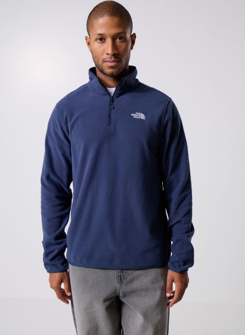 The North Face Pulls polaires M Glacier Fleece 1/4 Zip Jacket homme bleu