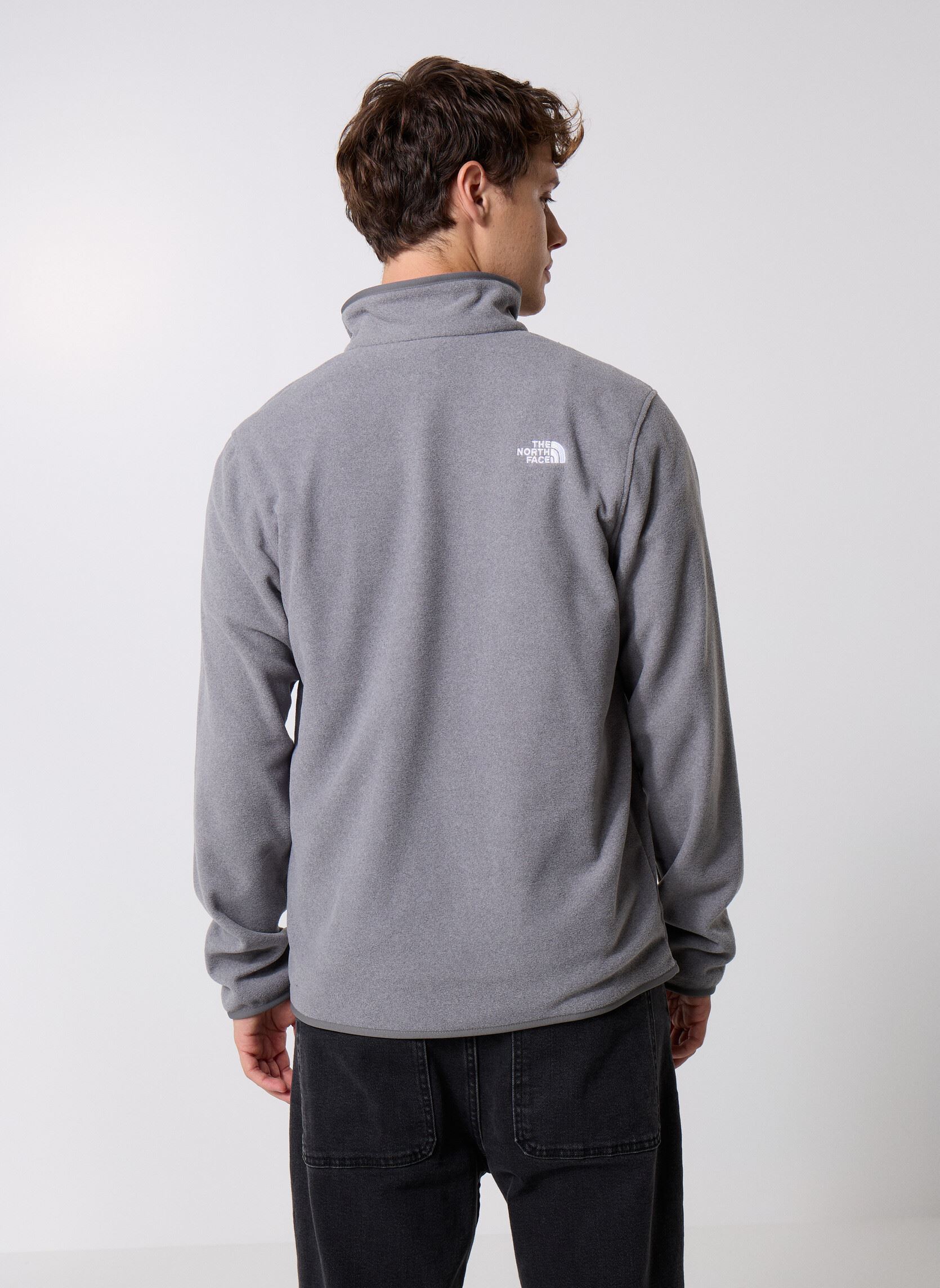 Fleece-Pullover M Glacier Fleece 1/4 Zip Jacket herren grau The North Face Fleece-Pullover M Glacier Fleece 1/4 Zip Jacket herren grau TNF MID GREY HEATHER