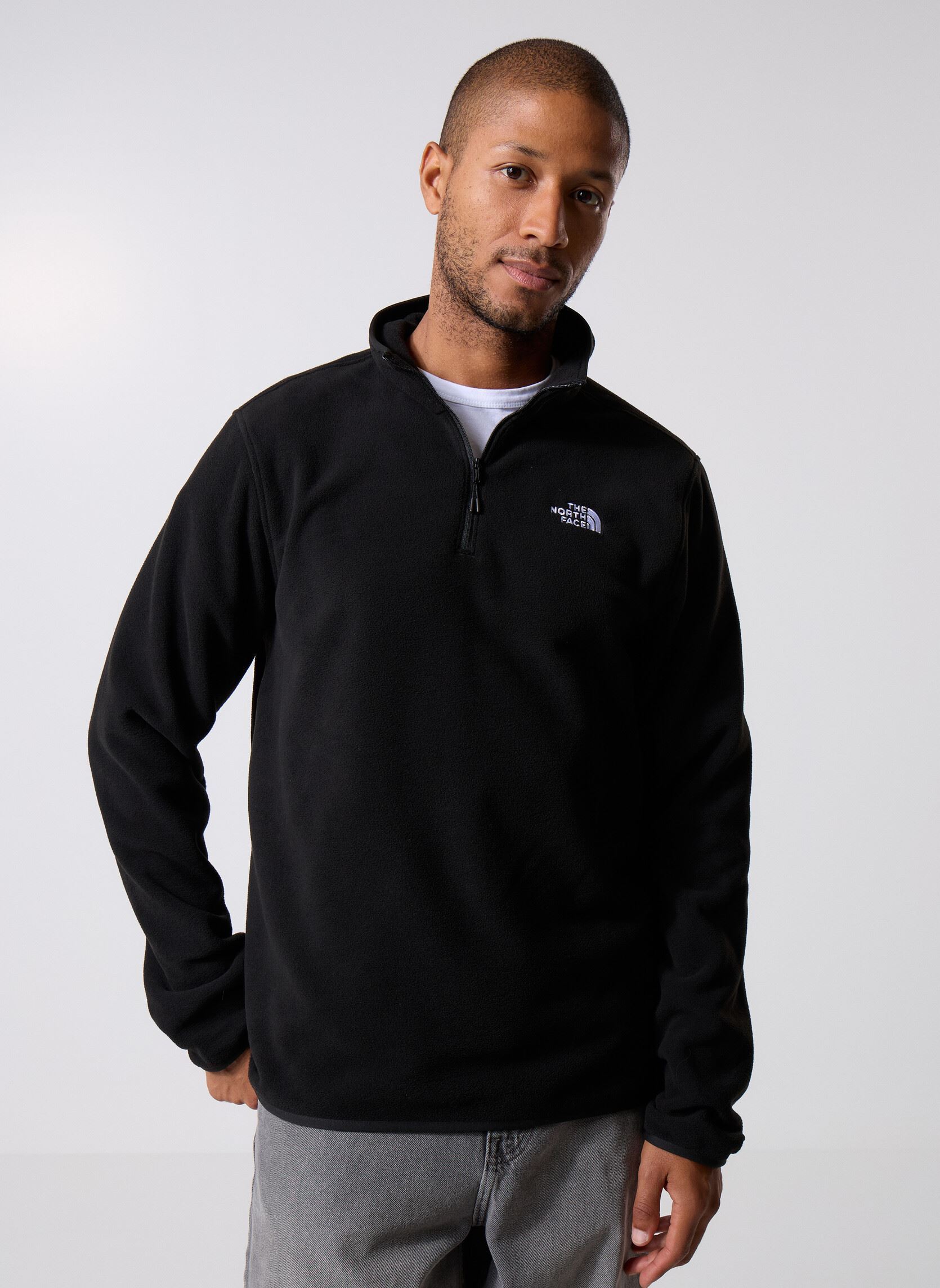 Sweat shirt The North Face NF0A8D0Q GLCR FLC 14 ZIP JK31 IT - vue 5