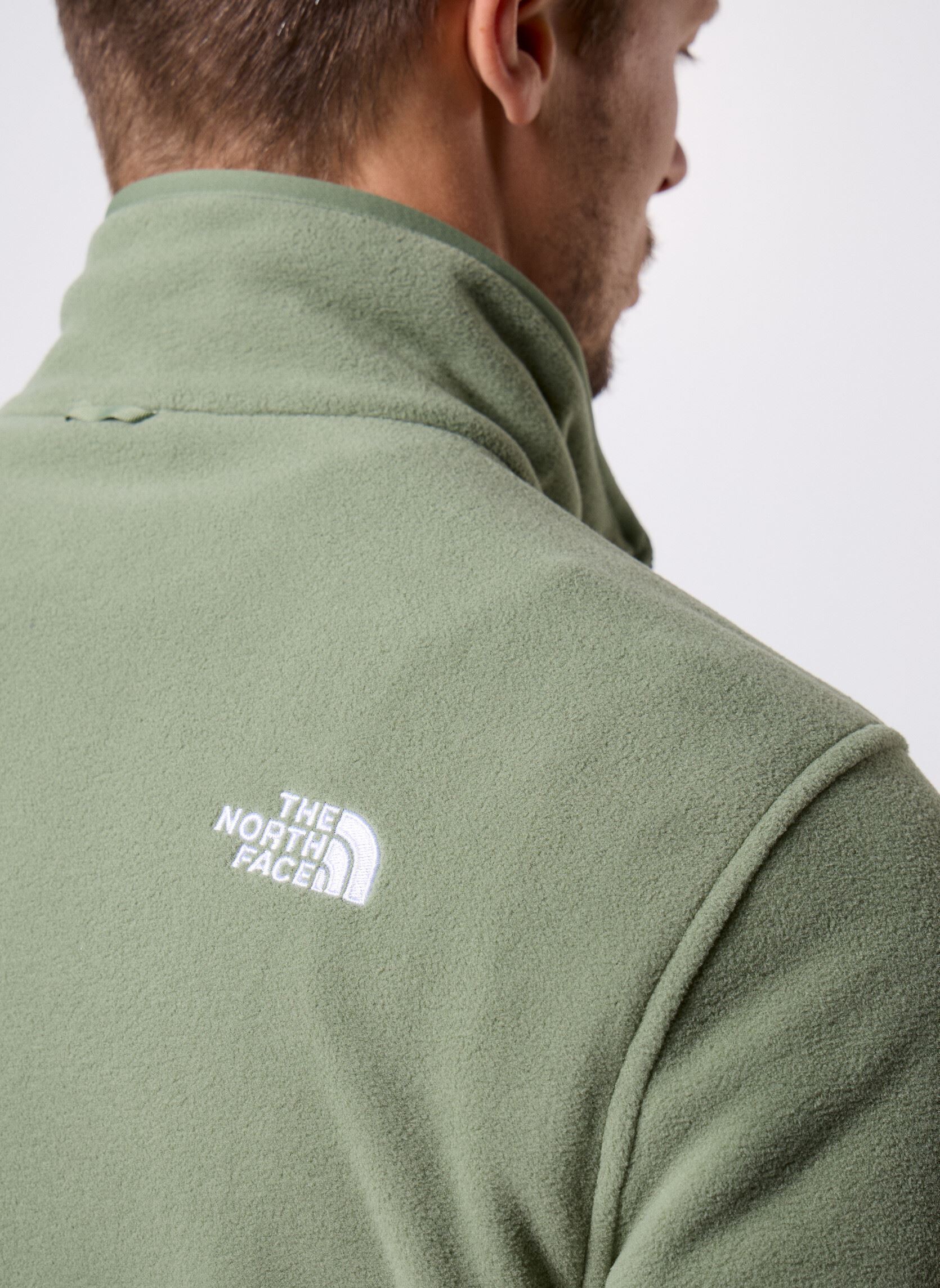 Fleece truien M Glacier Fleece Jacket heren groen The North Face Fleece truien M Glacier Fleece Jacket heren groen BARK MIST