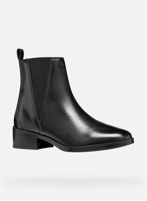 Geox Bottines basses D CAMEXIA femme noir