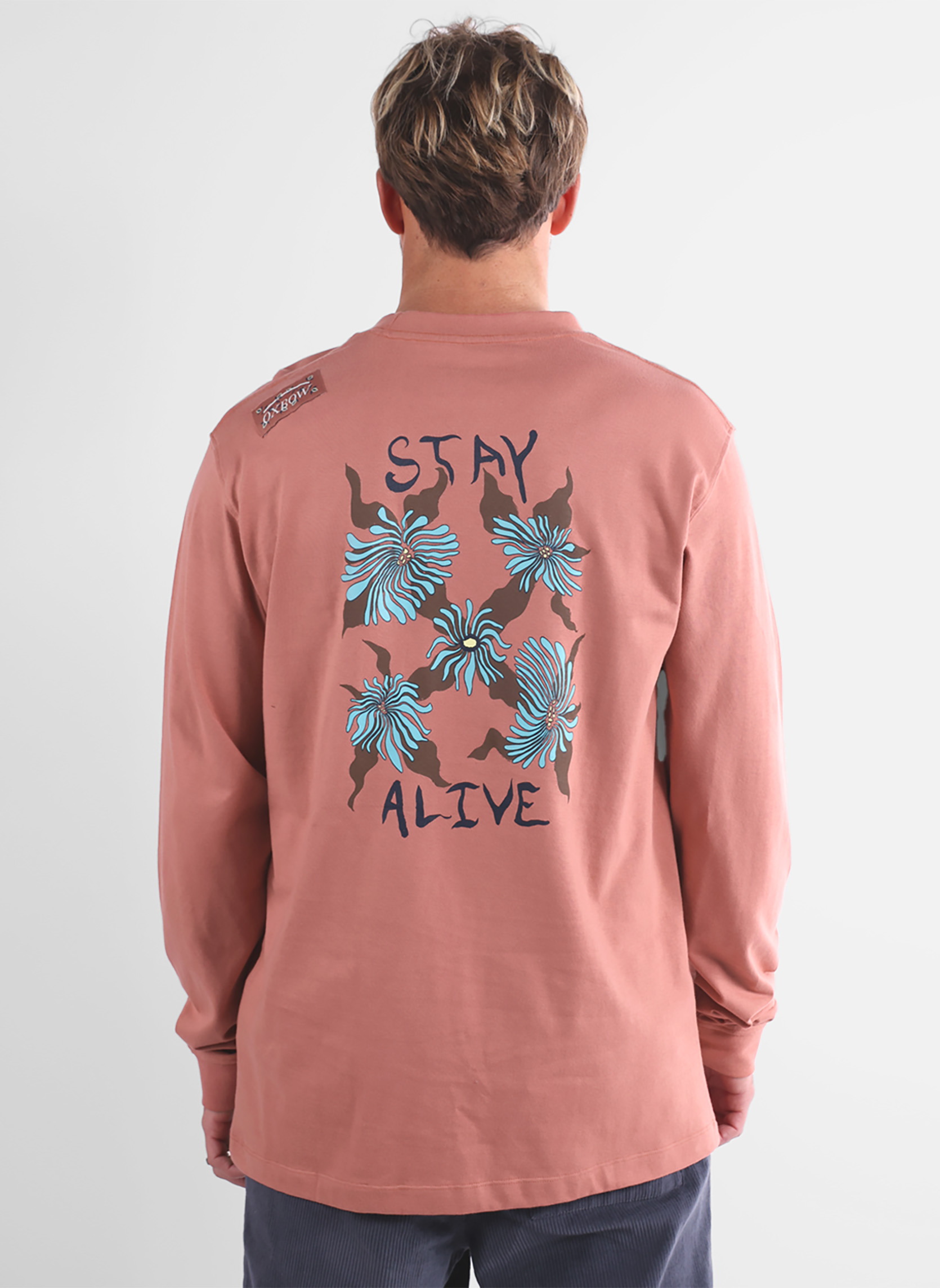 Tee-shirt Manches Longues OXBOW Eternal - Coton Bio épais 220 G/m² - Graphisme Dos Et Poitrine - Style Classique Hiver 2025 - 3