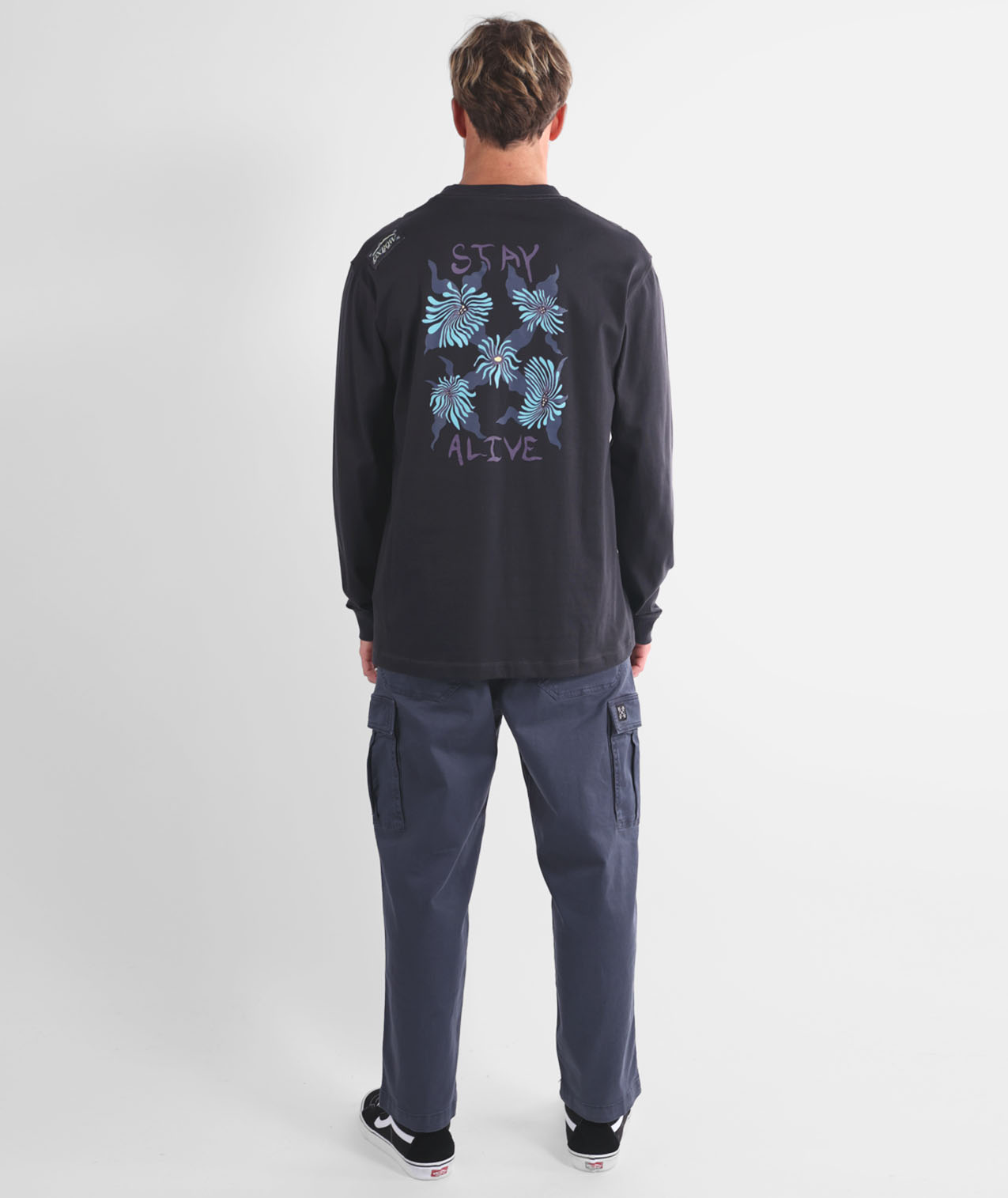 Tee-shirt Manches Longues OXBOW Eternal - Coton Bio épais 220 G/m² - Graphisme Dos Et Poitrine - Style Classique Hiver 2025