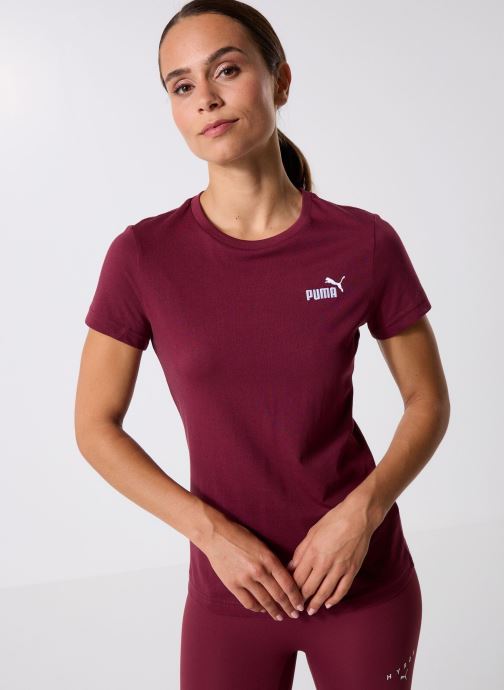 Puma Tee-shirts manches courtes Ess Small No. 1 Logo Tee Women femme bordeaux