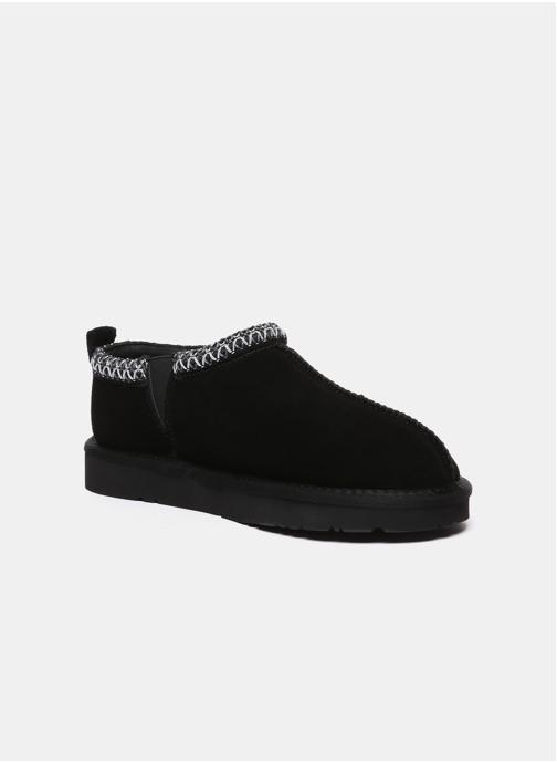 EverAu Australia Chaussons Chaussons femme en cuir - Wigeon femme noir