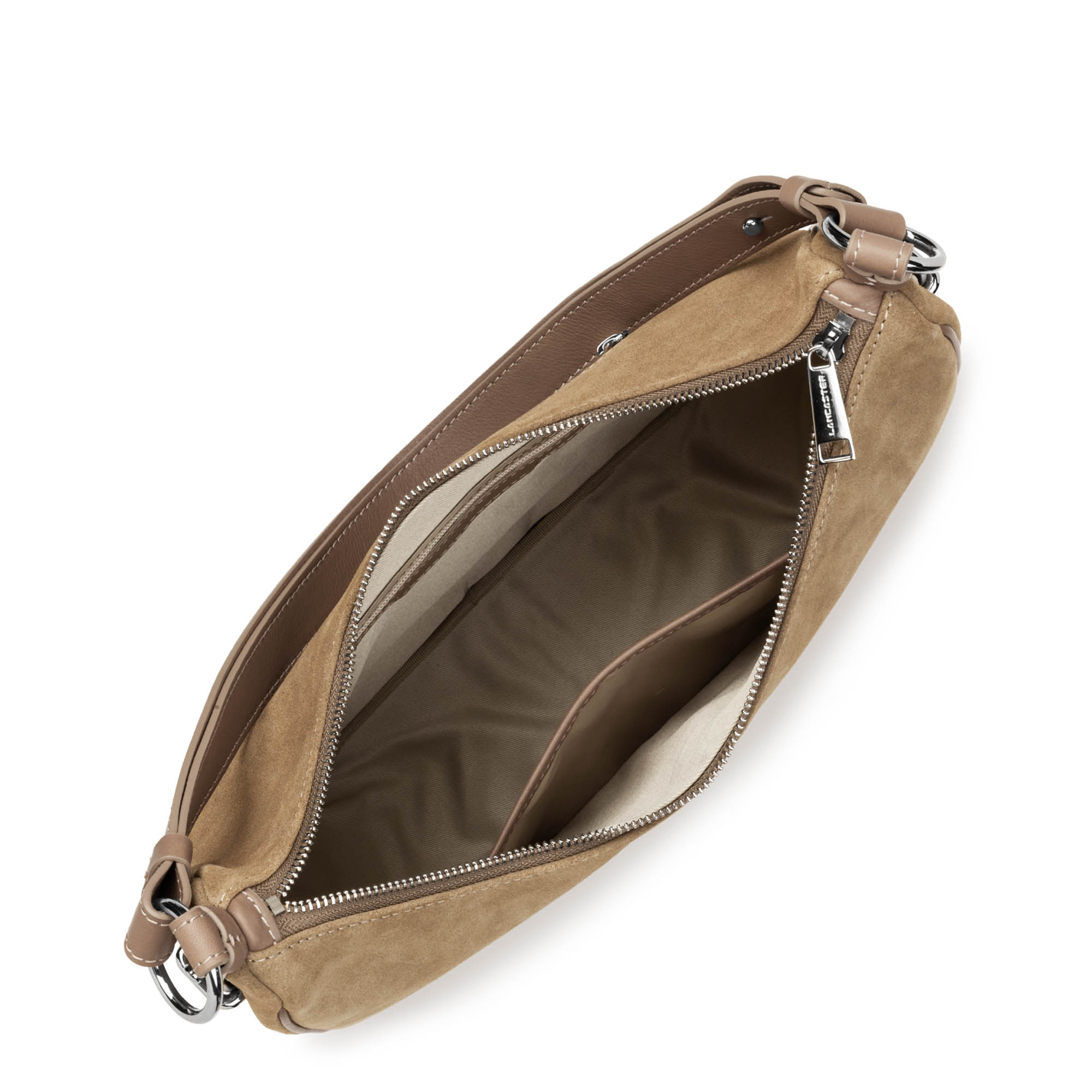 Sacs à main Suède IT femme marron Lancaster Sacs à main Suède IT femme marron Marron clair