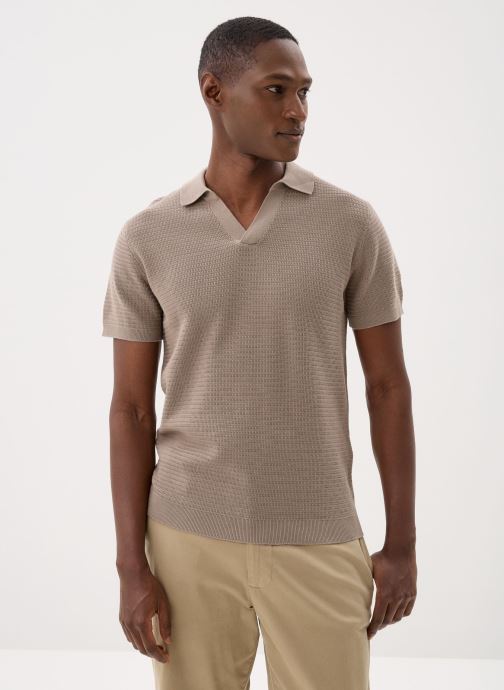 Marvin&Co Polos manches courtes TONY polo homme marron