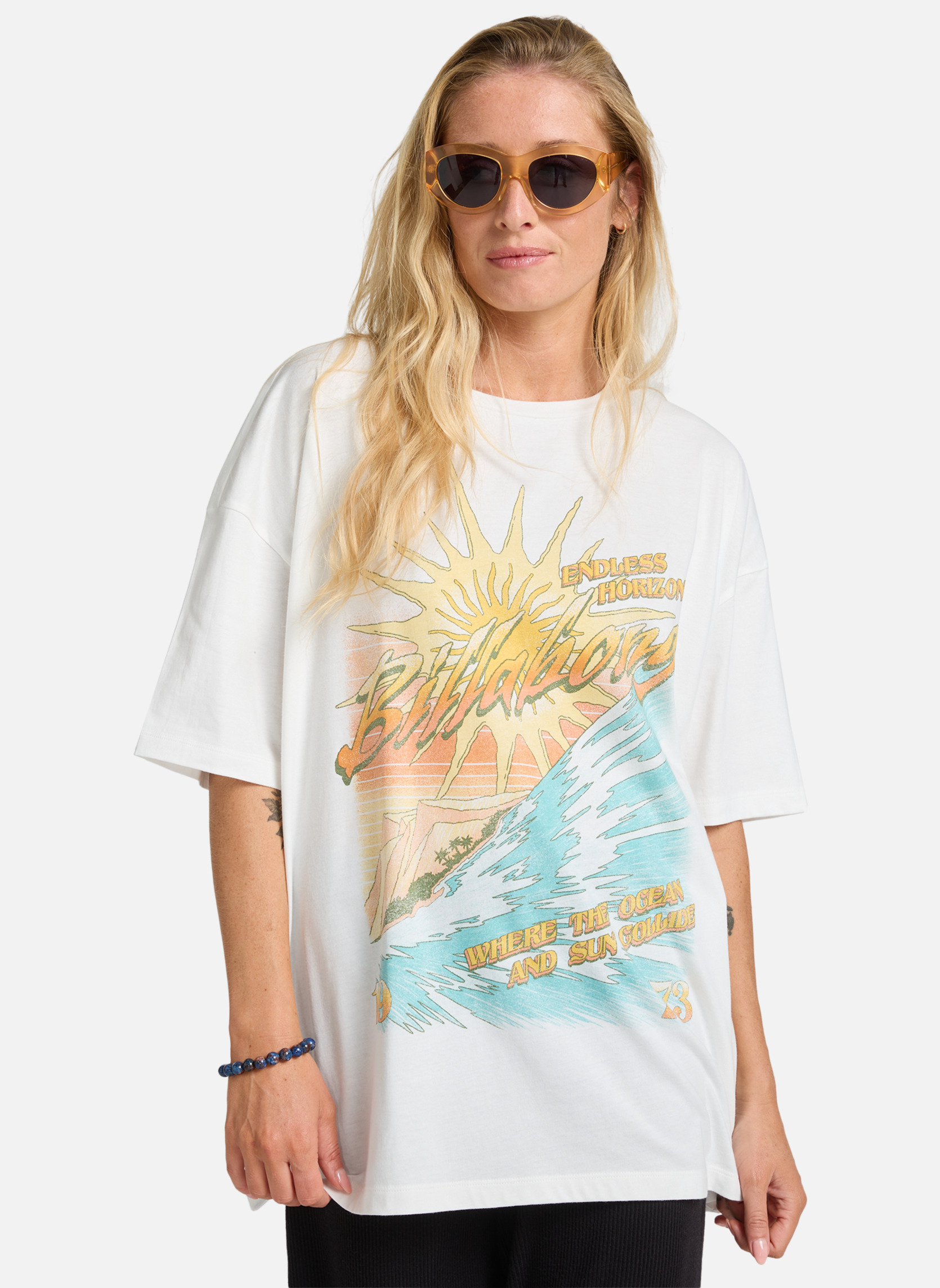 Débardeurs Where The Sun Collide femme blanc Billabong Débardeurs Where The Sun Collide femme blanc Blanc