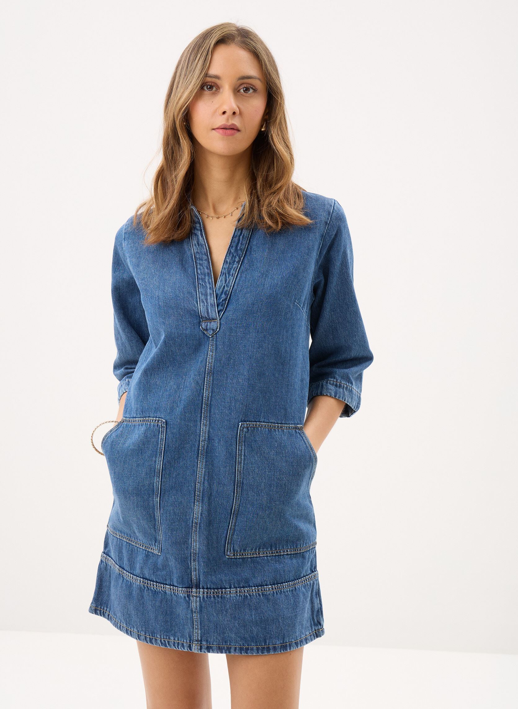 Robes RODENIM femme bleu Georgia Rose Robes RODENIM femme bleu DENIM STONE