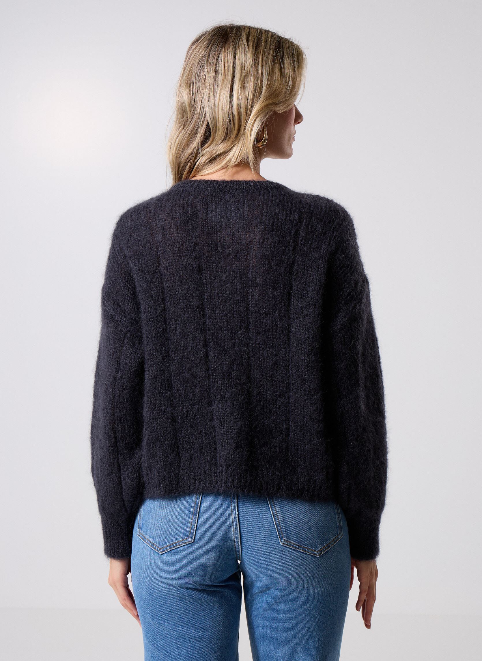 Strickjacken und Westen Chouette damen grau Des Petits Hauts Strickjacken und Westen Chouette damen grau Ardoise