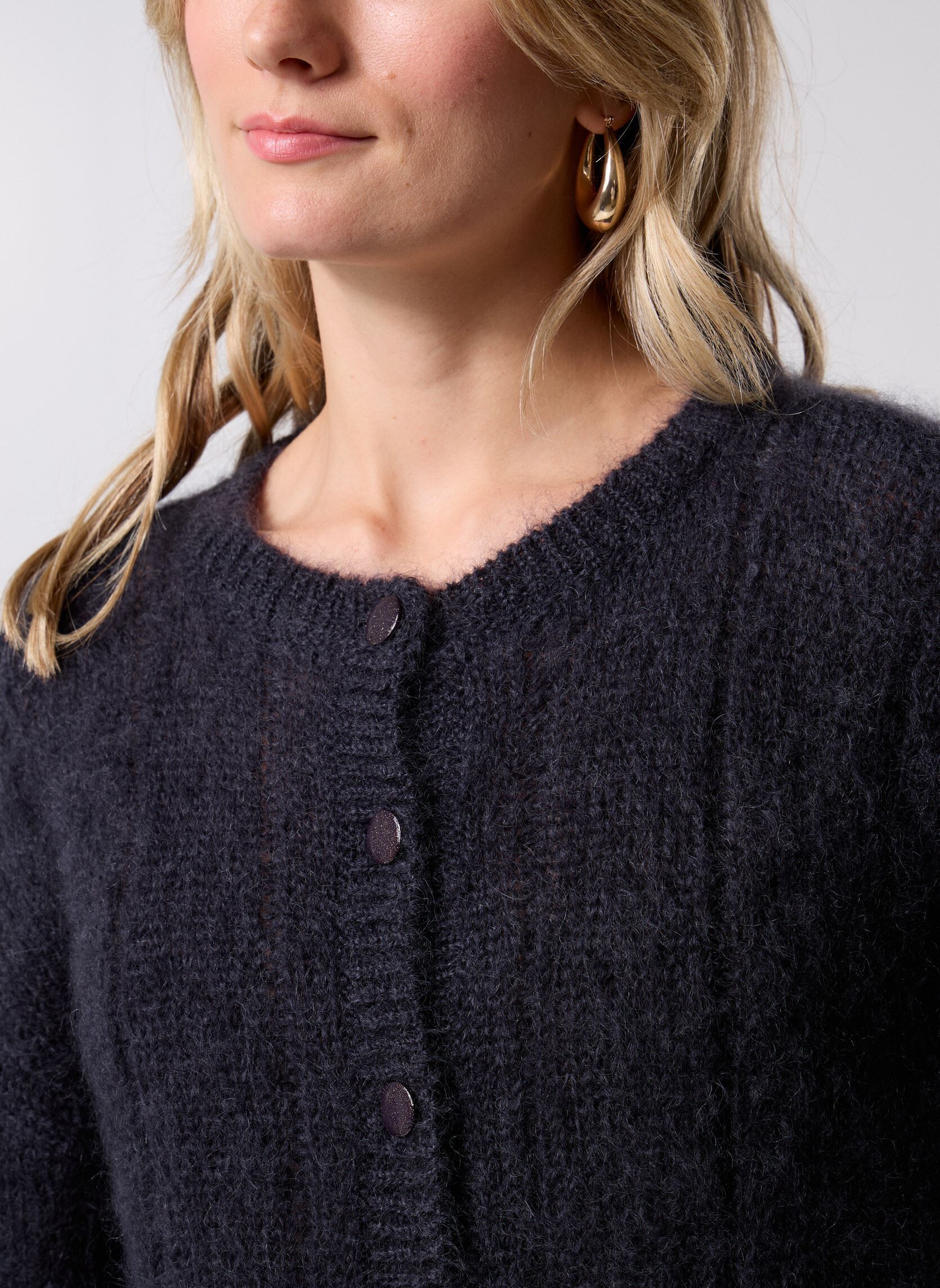 Strickjacken und Westen Chouette damen grau Des Petits Hauts Strickjacken und Westen Chouette damen grau Ardoise